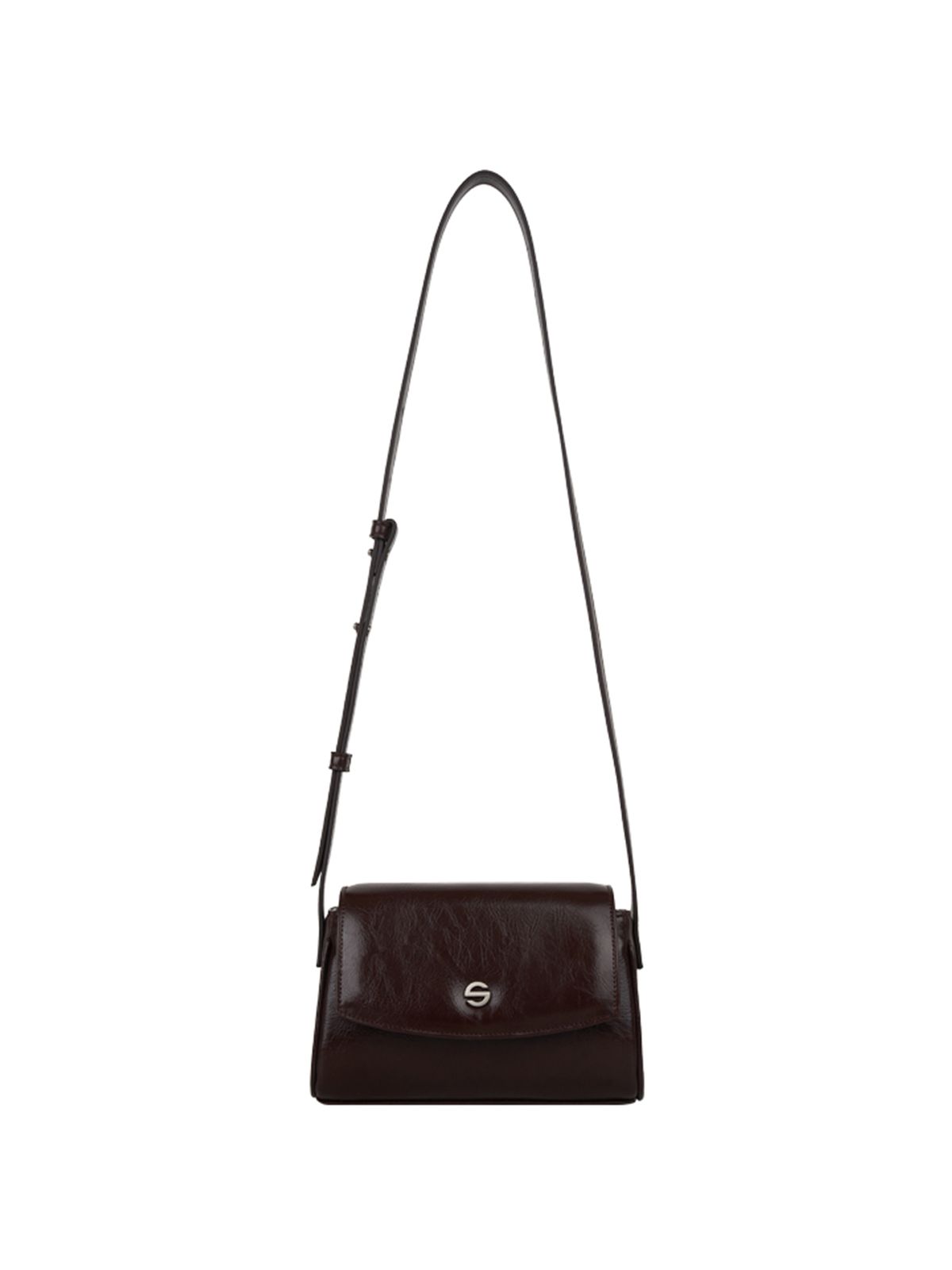 세미코드(SEMICODE) capture bag micro - crinkle choco brown