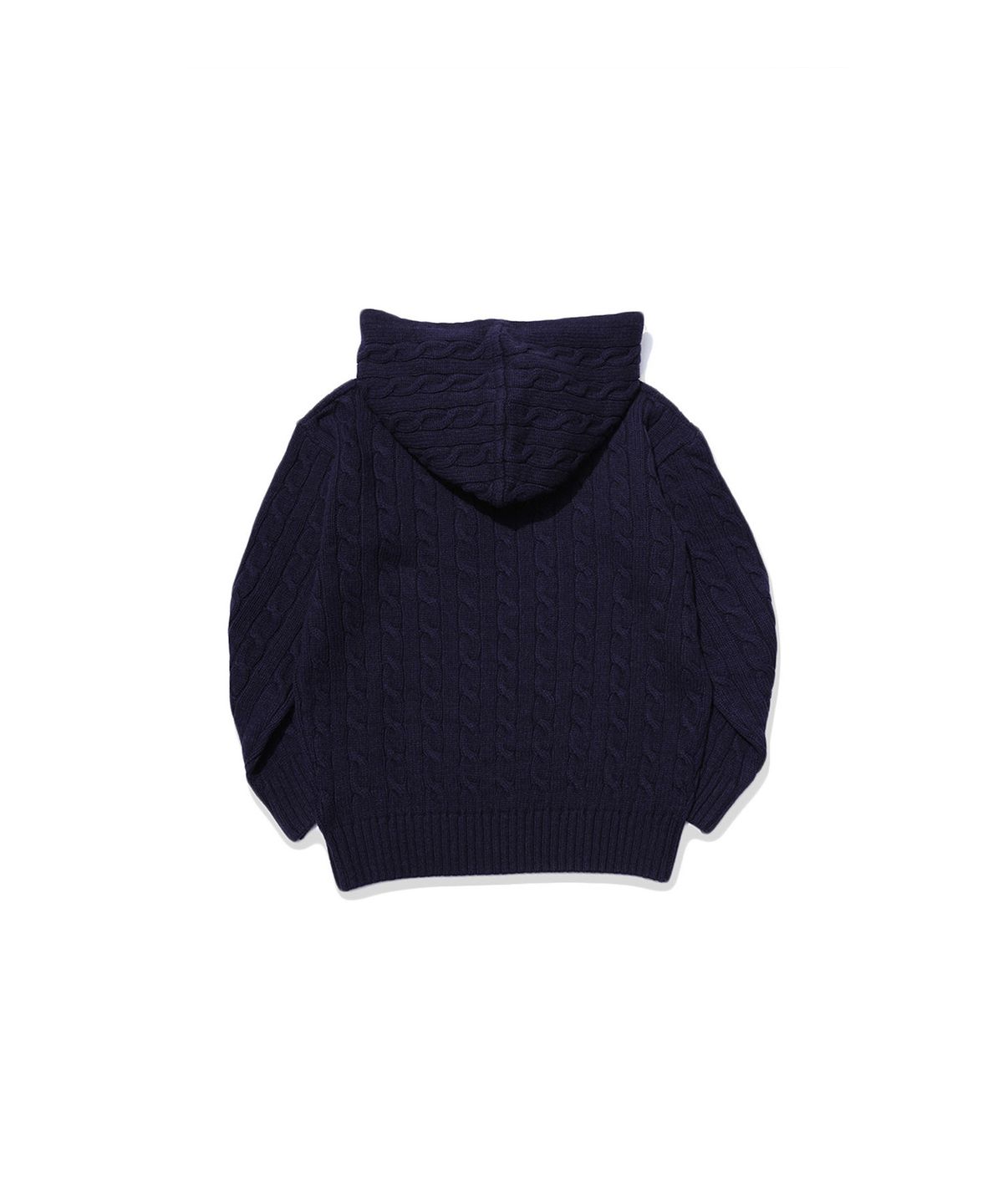 엔와이피(N.Y.P) Cable Knit Hoodie (deep blue)