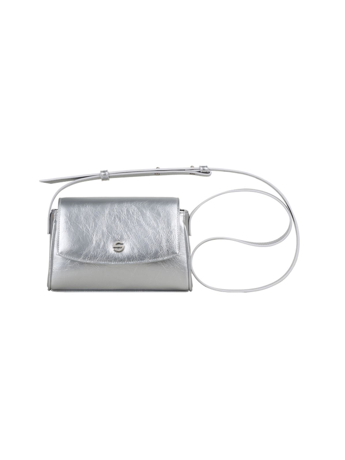 세미코드(SEMICODE) capture bag micro - crinkle silver