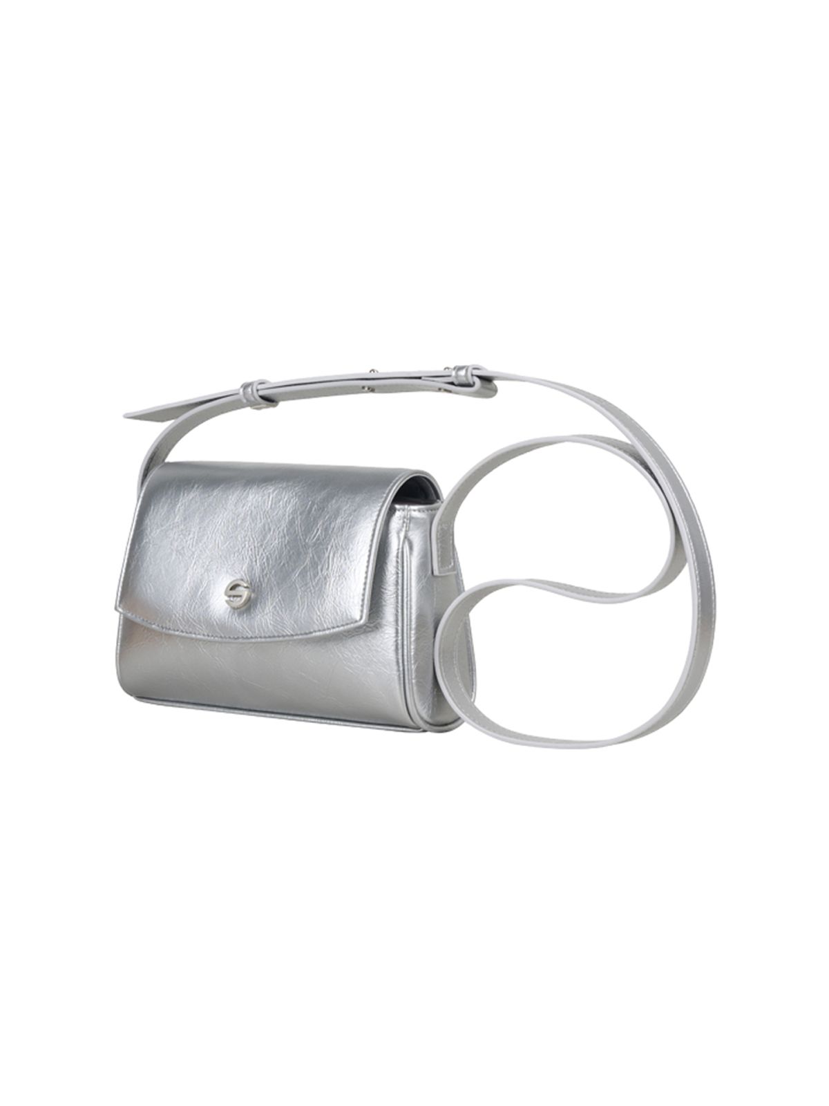 세미코드(SEMICODE) capture bag micro - crinkle silver