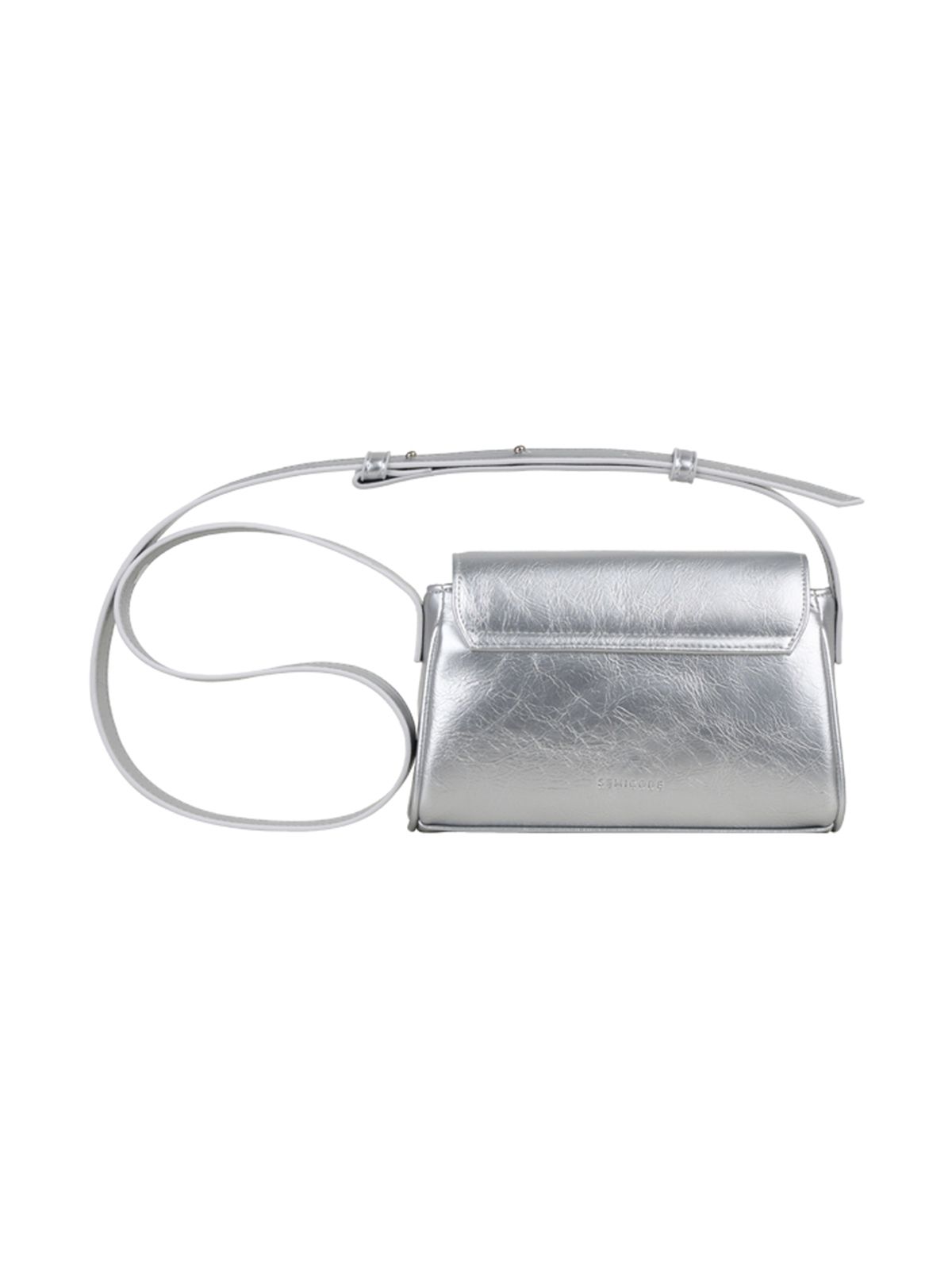 세미코드(SEMICODE) capture bag micro - crinkle silver