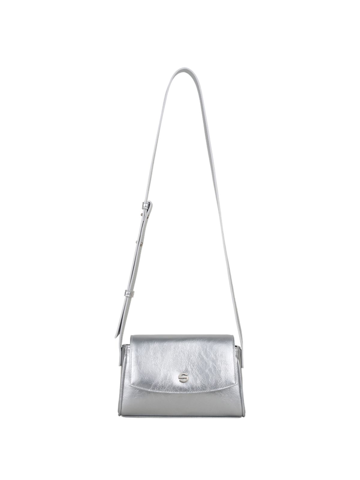 세미코드(SEMICODE) capture bag micro - crinkle silver