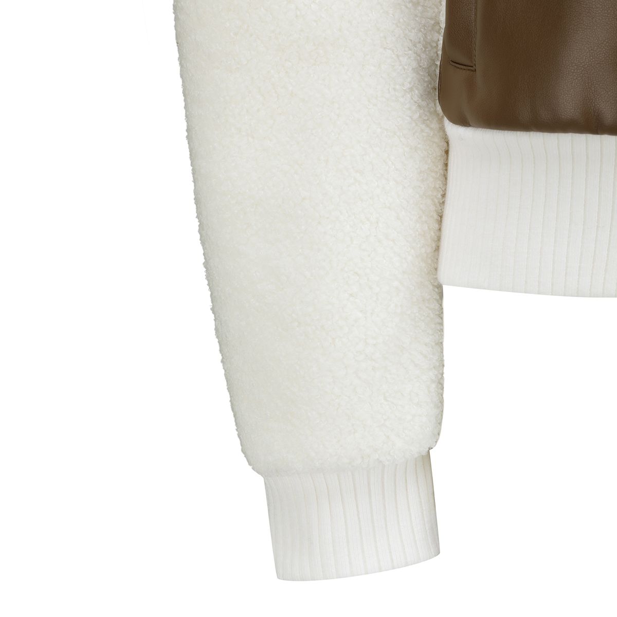 어뉴골프(ANEW GOLF) W LEATHER PATCH POINT FLEECE JK_IV