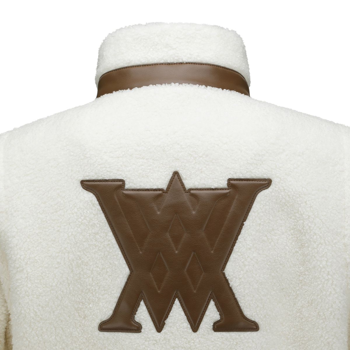 어뉴골프(ANEW GOLF) W LEATHER PATCH POINT FLEECE JK_IV