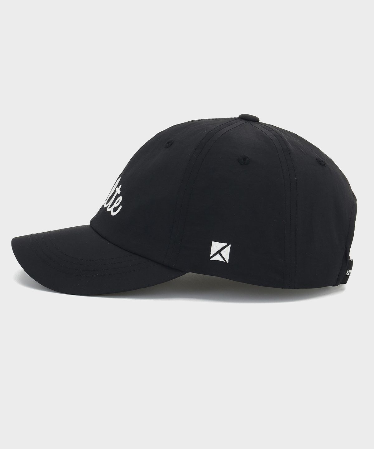 쿨트(KULTE) SCRIPT NYLON CAP BLACK