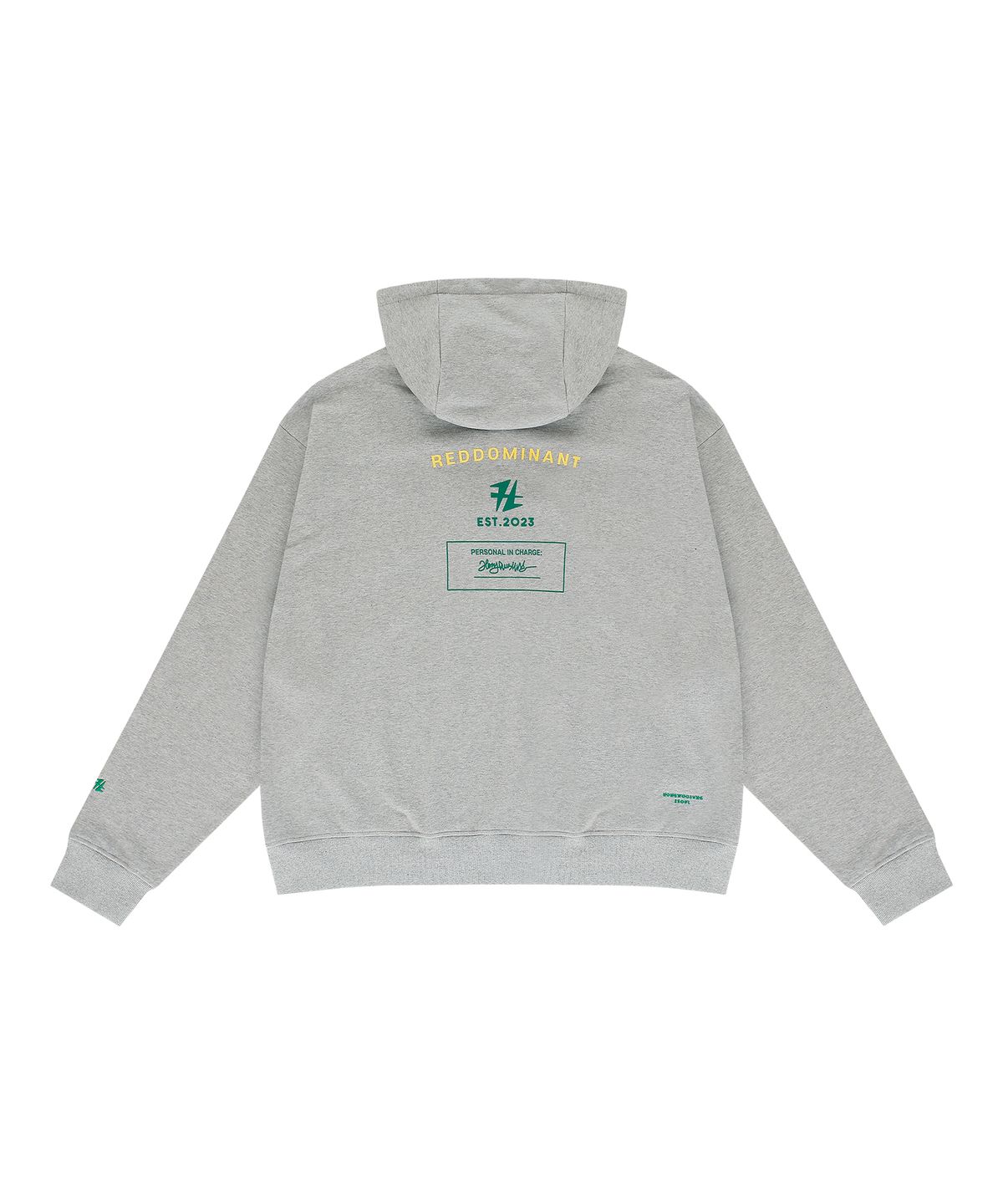 홍우성(HONGWOOSUNG) 2WAY ZIP OF THE LOGO HOODY_GRAY
