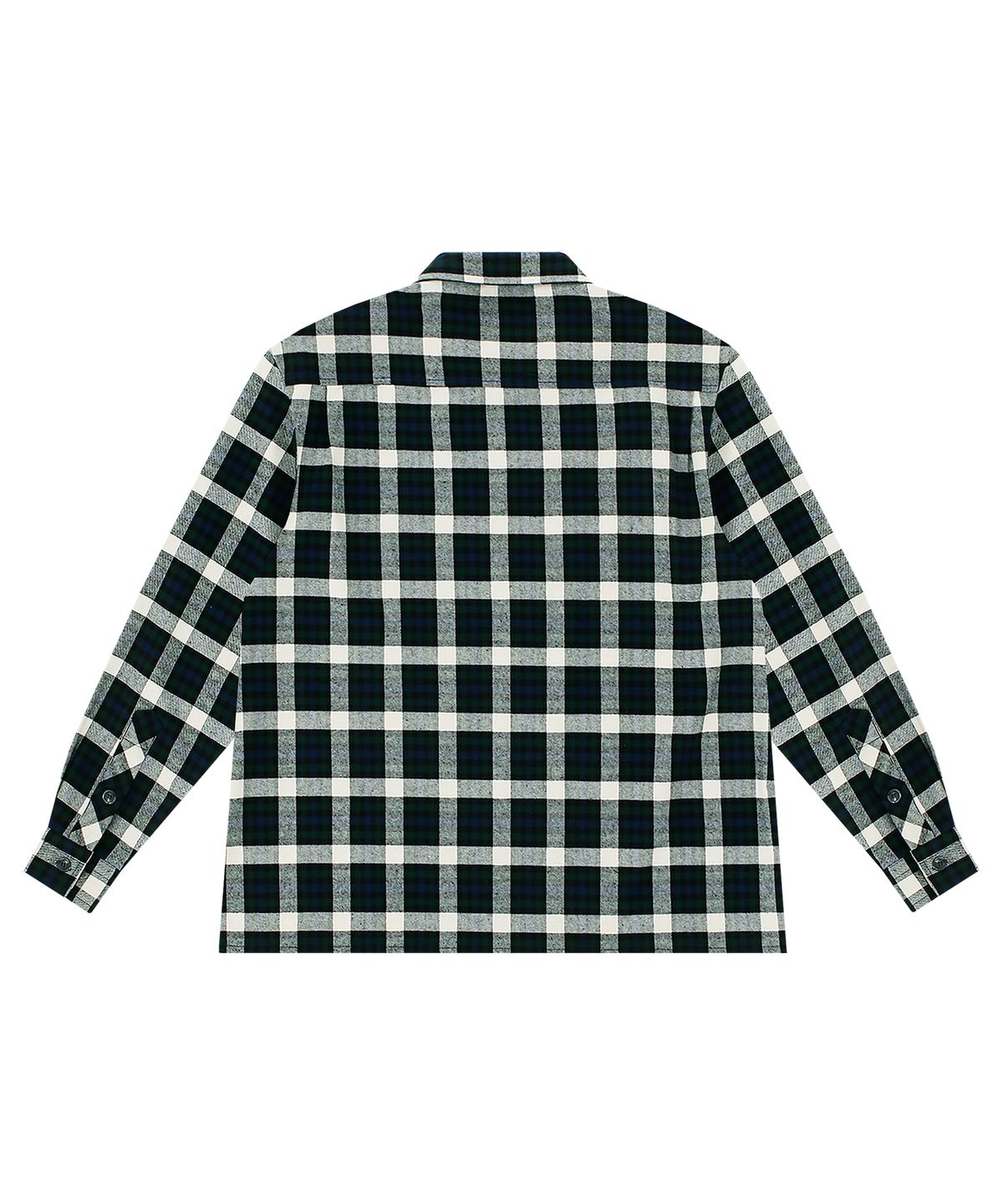 홍우성(HONGWOOSUNG) LOOSE FIT WORKWEAR OPEN COLLAR SHIRTS_GREEN