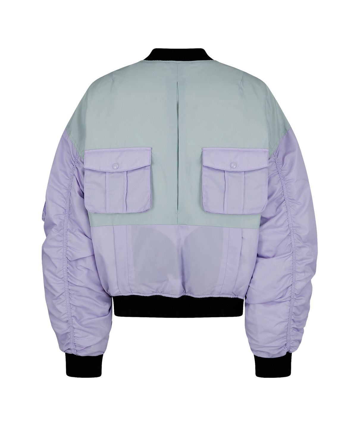 홍우성(HONGWOOSUNG) REVERSIBLE MA1 DOWN BOMBER_PURPLE&NAVY