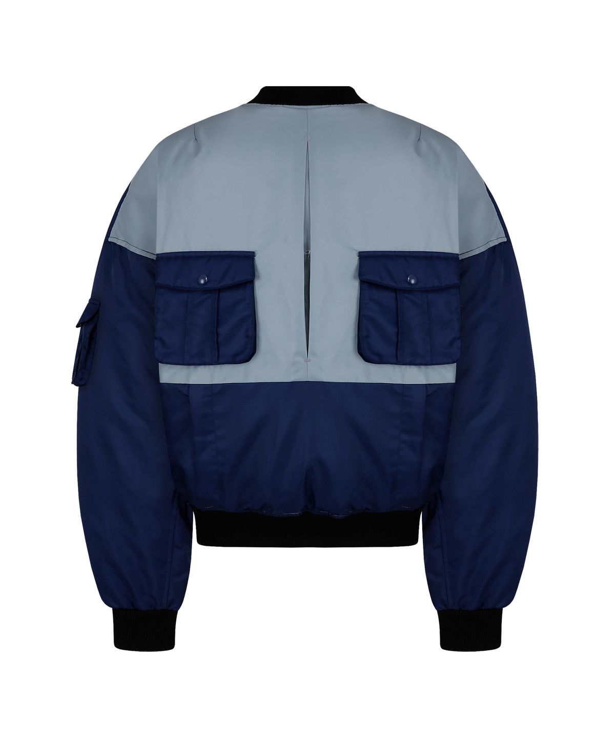 홍우성(HONGWOOSUNG) REVERSIBLE MA1 DOWN BOMBER_PURPLE&NAVY