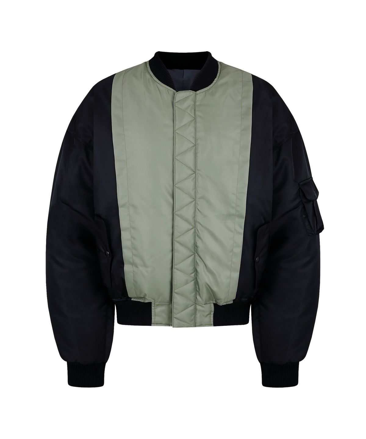 홍우성(HONGWOOSUNG) REVERSIBLE MA1 DOWN BOMBER_BROWN&BLACK