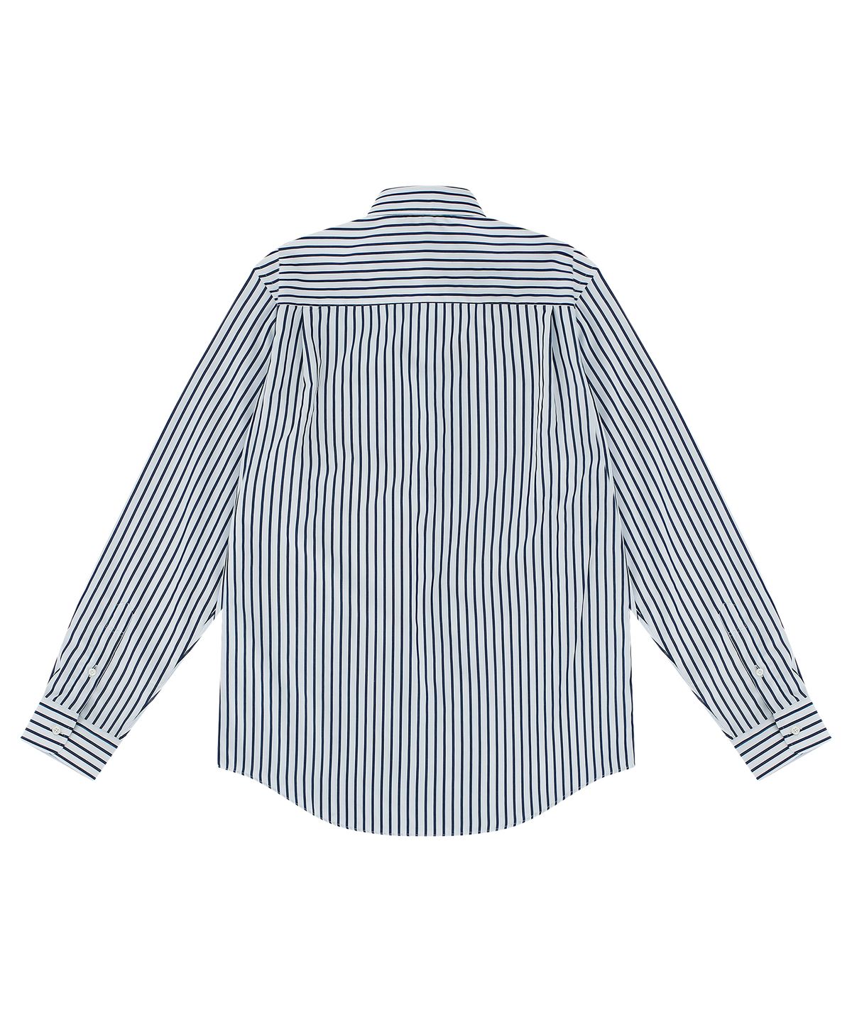 홍우성(HONGWOOSUNG) REGULAR FIT SHIRTS WITH A EMBROIDERY_WHITE&NAVY