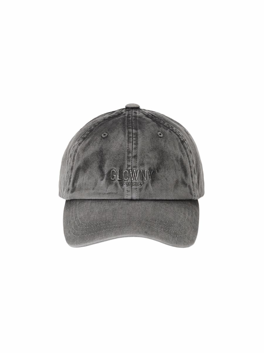 ★送料・関税込★GLOWNY★G CLASSIC WASHED BALL CAP★ ☆GLOWNY☆G CLASSIC WASHED BALL CAP (WHITE)☆正規品/送料込