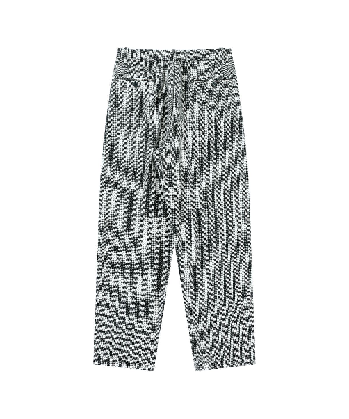홍우성(HONGWOOSUNG) 3TUCKS TAPERED TROUSERS_GRAY