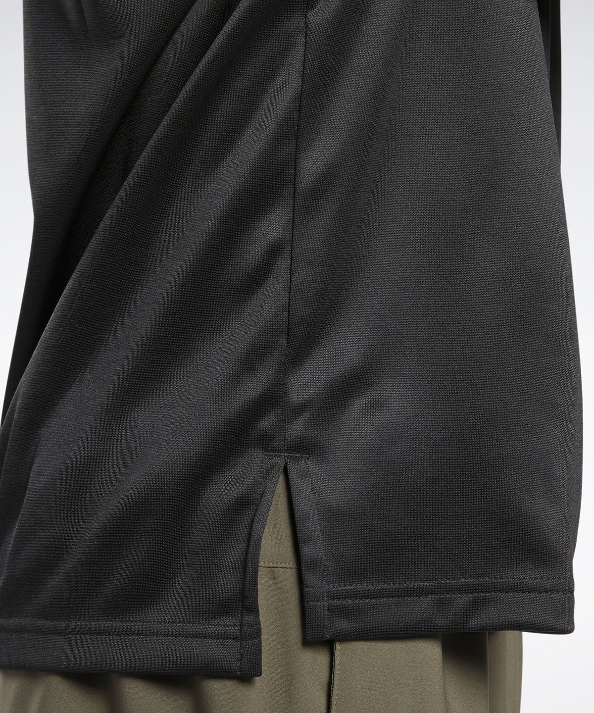 리복(REEBOK) Workout Ready Quarter-Zip 롱슬리브 - 블랙