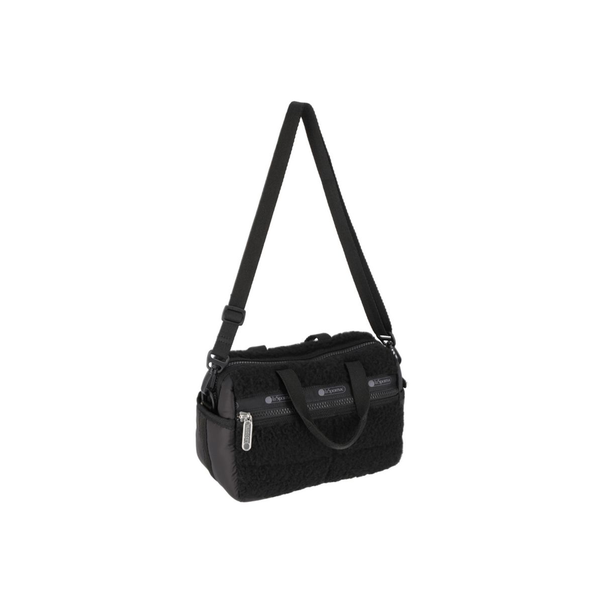 레스포색(LESPORTSAC) 블랙 셰르파 퍼피 미니 더플백 [4080.C495]