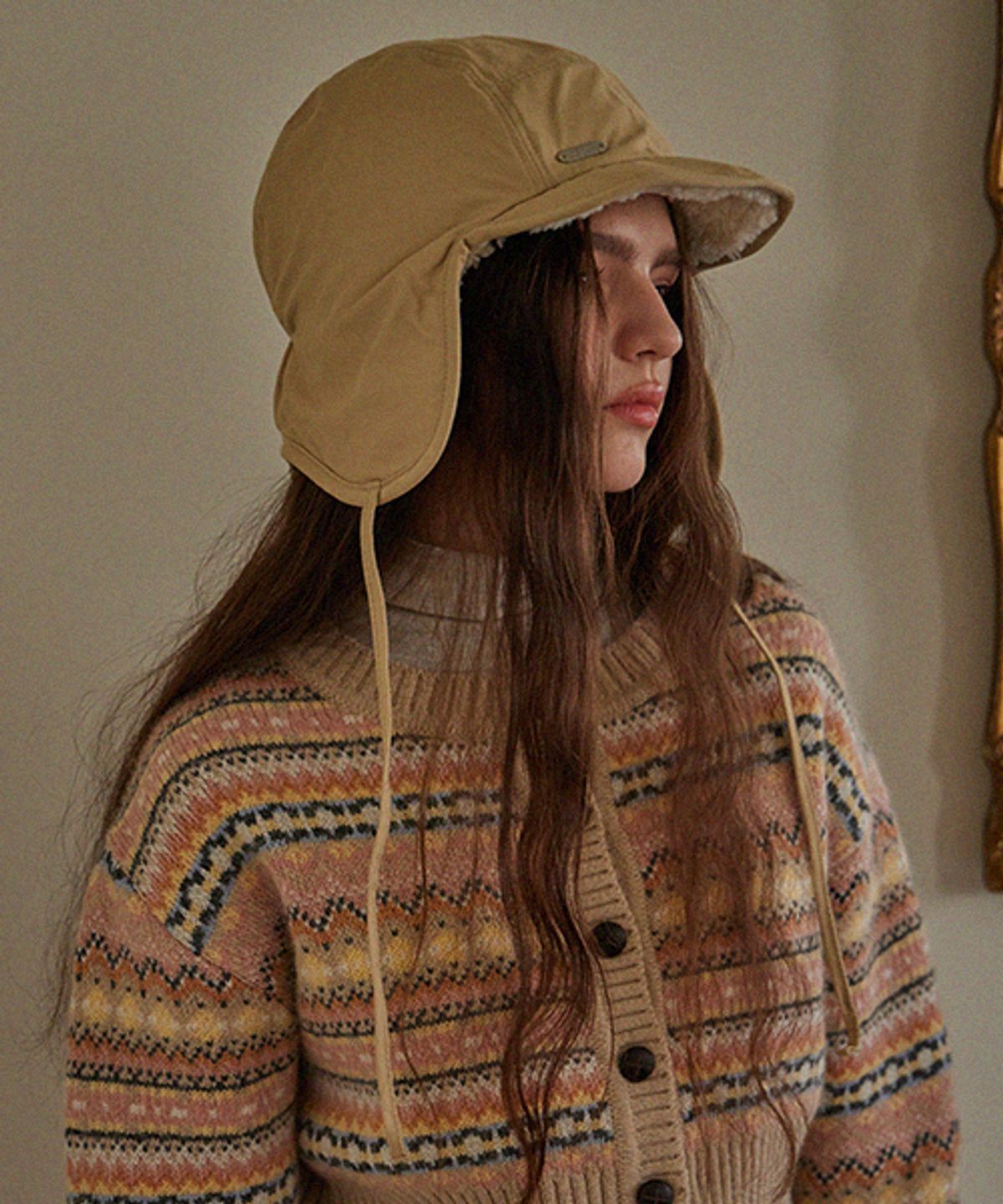 헤인트(HAINT) BONNY TROOPER HAT_3COLORS_LIGHT BEIGE