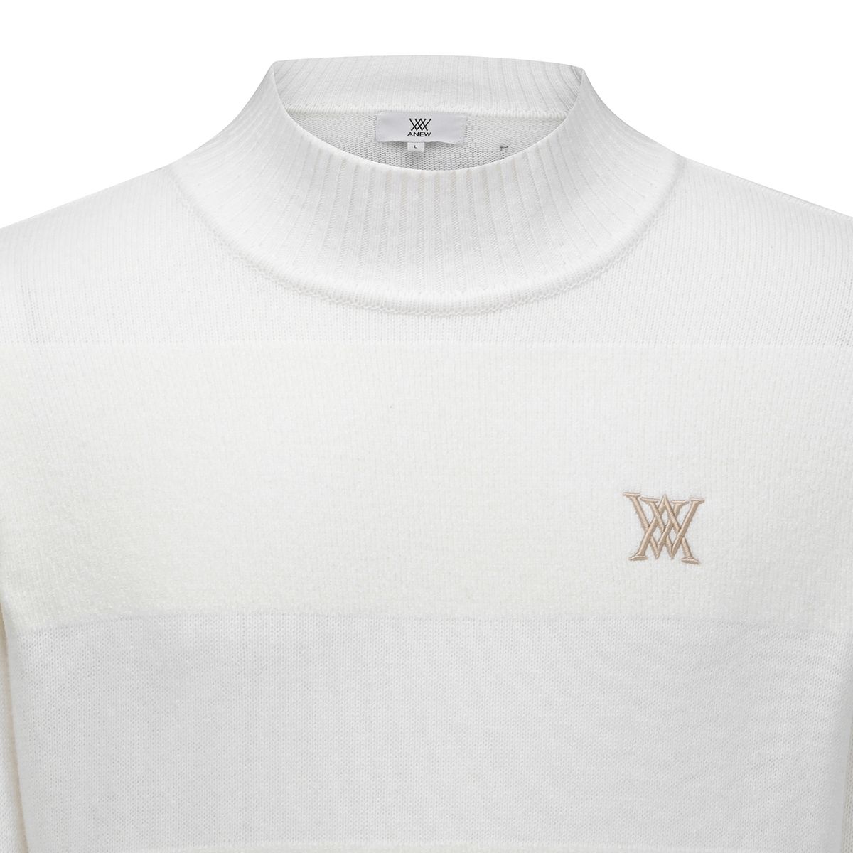 어뉴골프(ANEW GOLF) MEN KNIT BLOCK HIGH NECK SWEATER_IV