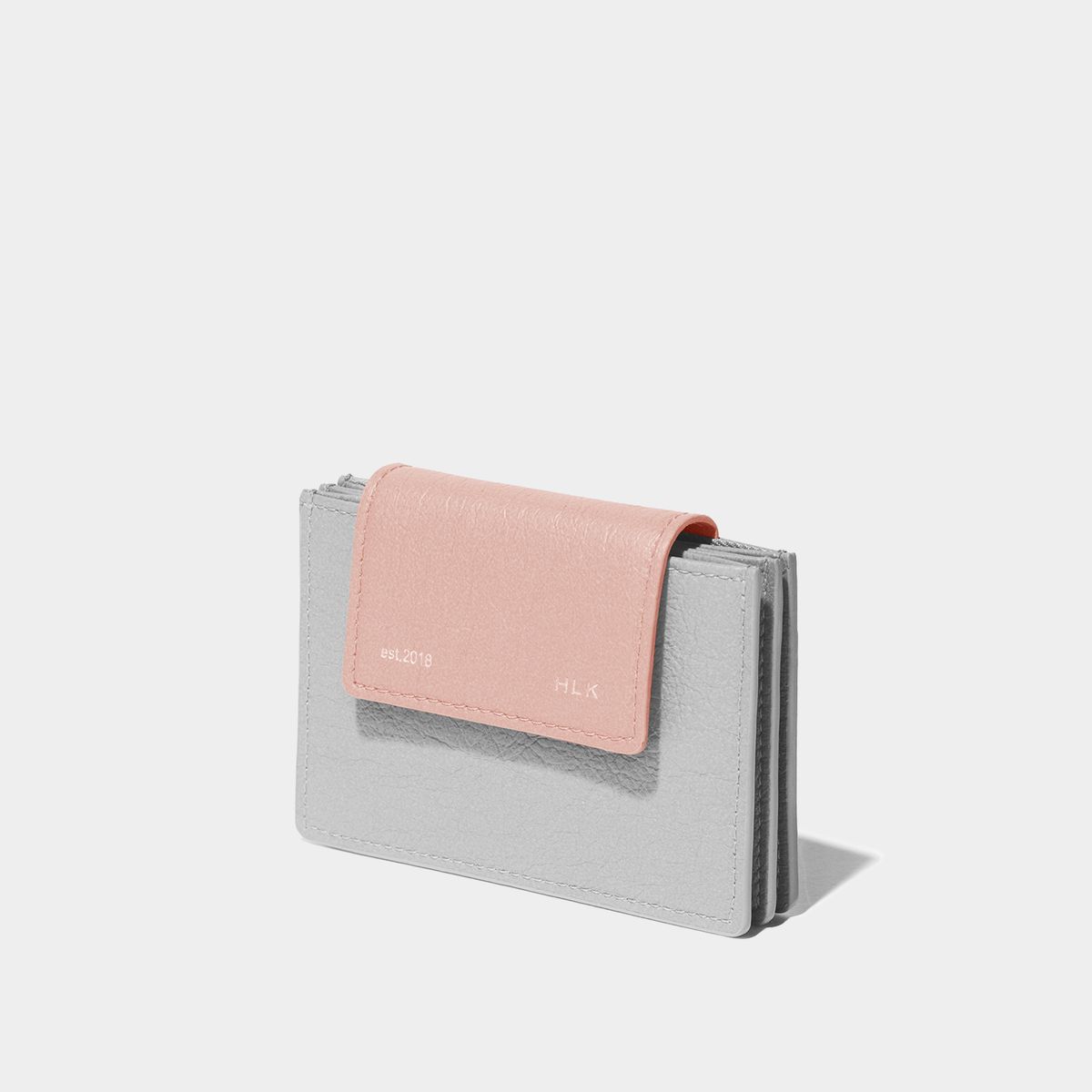 할리케이(HARLIEK) 세미 플립 카드지갑 / Sami Flip Card Wallet [Gray Pink]