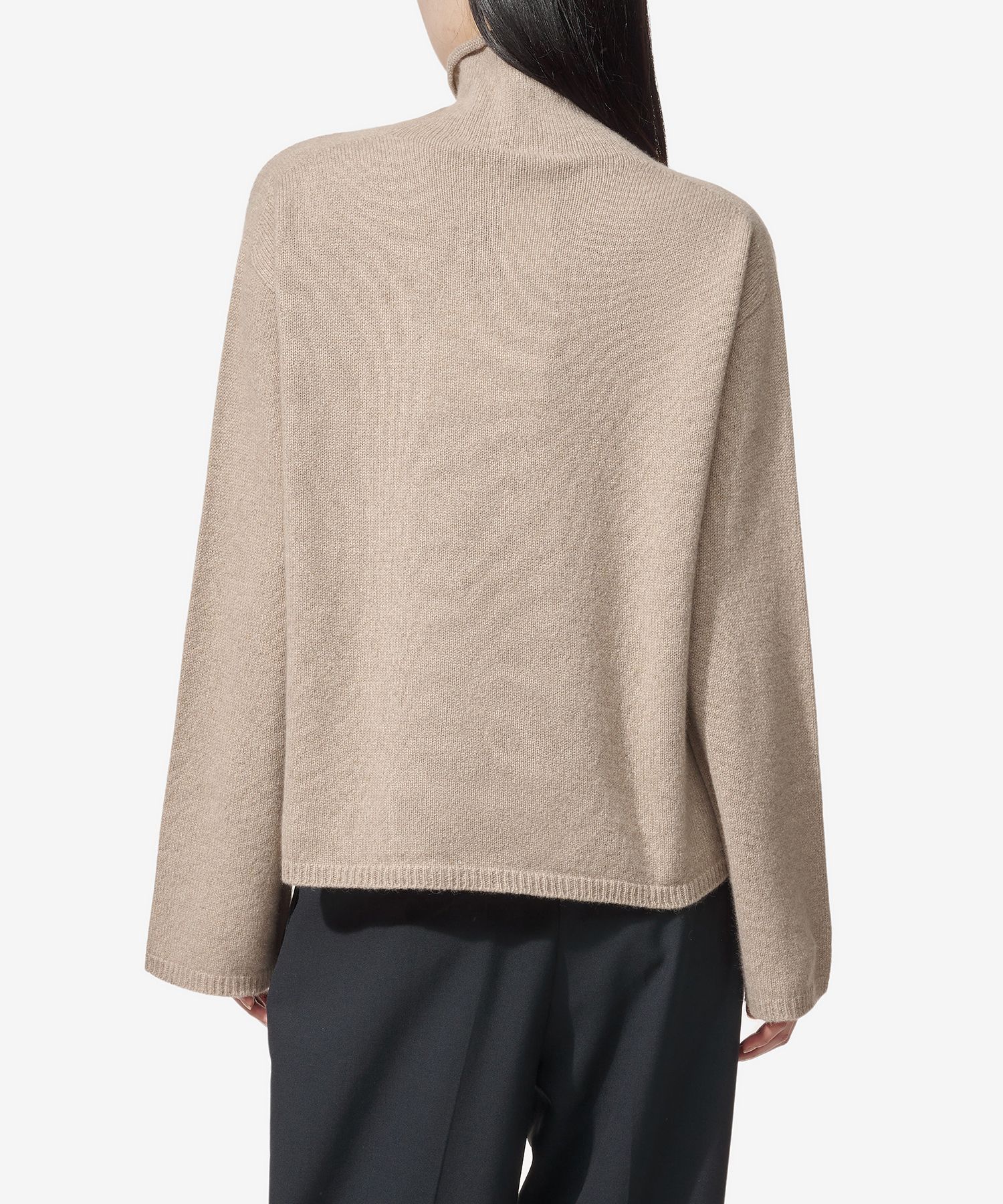 Tシャツ・カットソー S Max Mara Baldo Turtleneck Knit Gray 93660433600002 9366043 Wool knit turtleneck jumper, tobacco | 