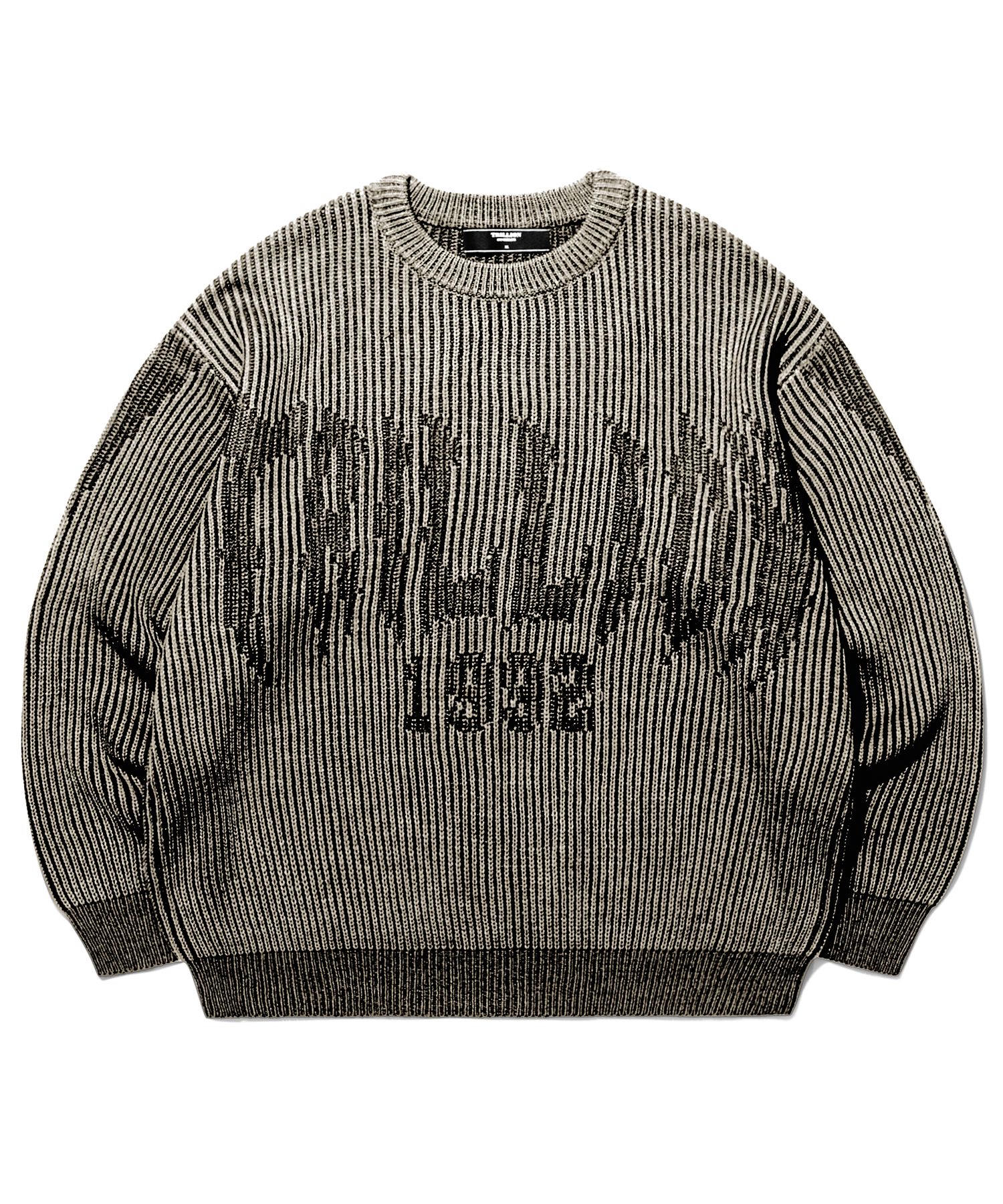 ★関税込★TRILLION★WASHABLE TWO TONE CREW NECK GRAPHIC KNIT MUSINSA | TRILLION Washable two-tone crewneck graphic knit