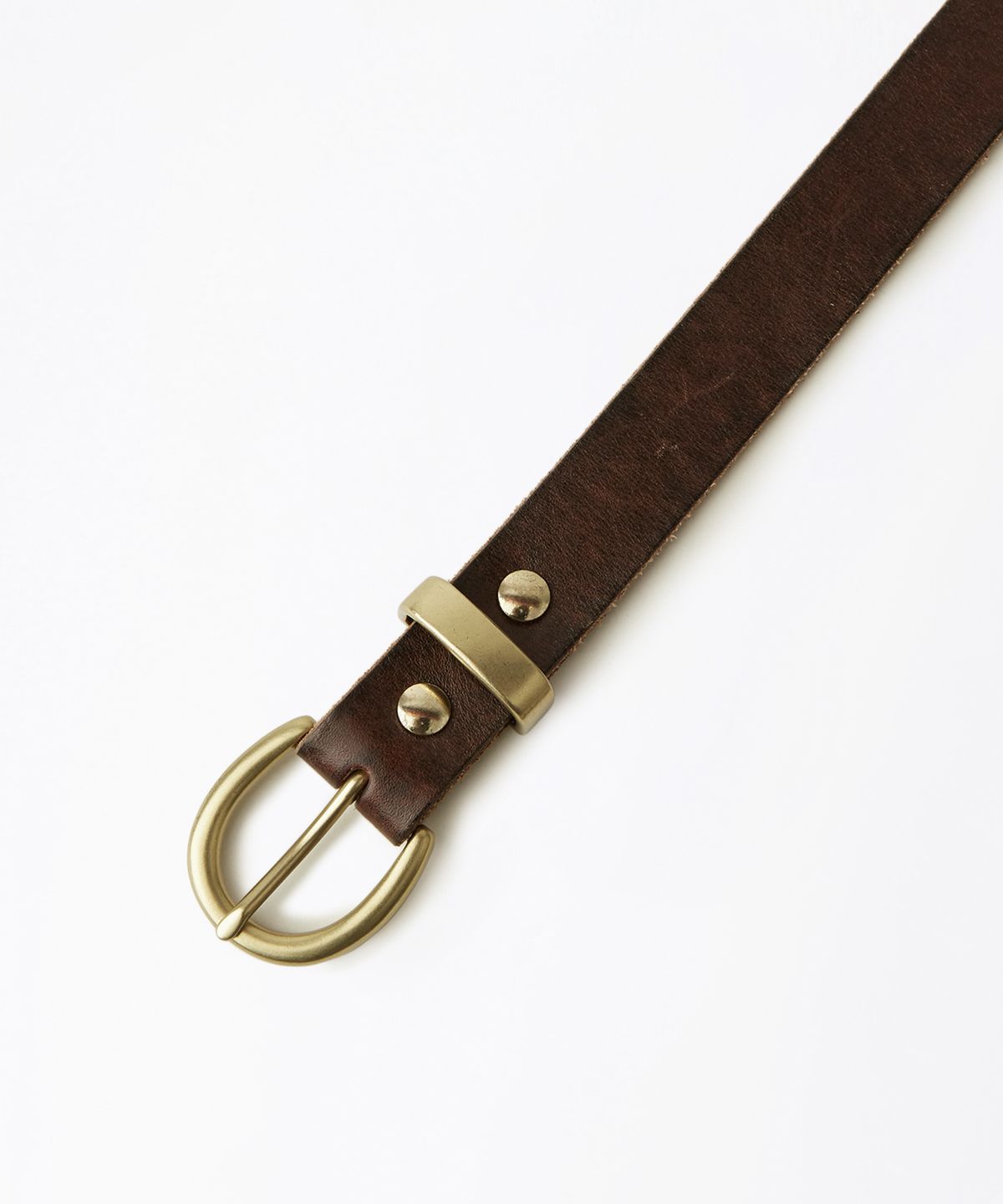 아웃스탠딩(OUTSTANDING) OSTD VINTAGE BASIC LEATHER BELT_BROWN