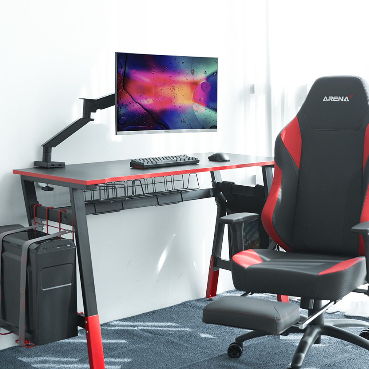 제닉스(XENICS) ARENA MULTI DESK 1260 게이밍 컴퓨터용 책상