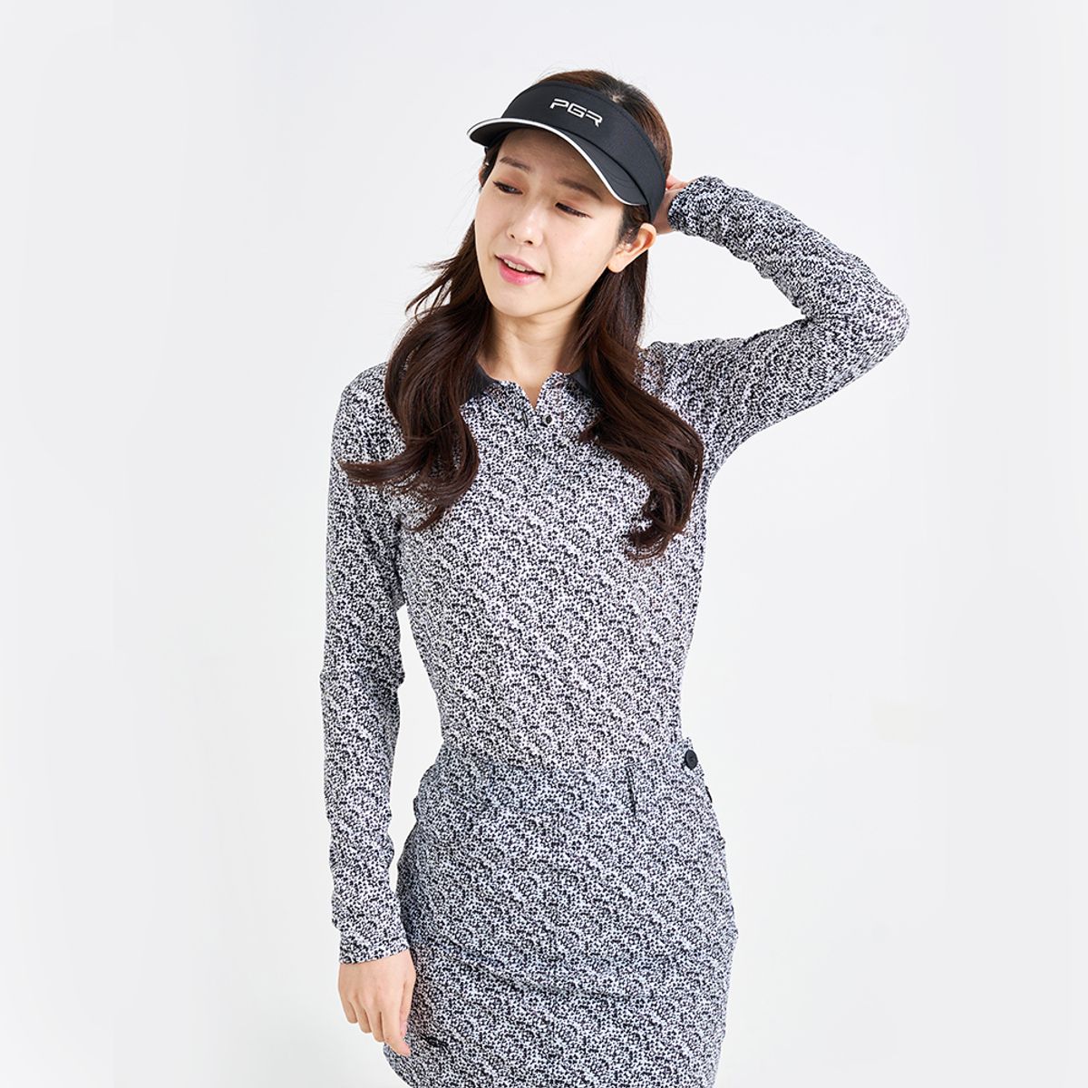 피지알(PGR) 자석패턴 큐롯 스커트 그레이 GS-156