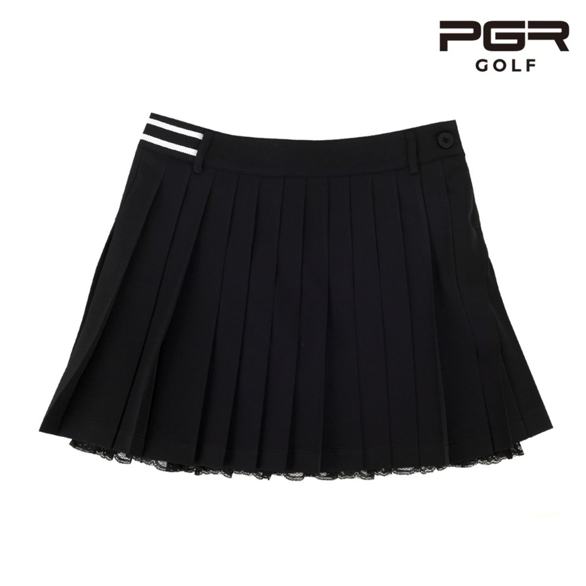 피지알(PGR) 레이스 큐롯 플리츠 스커트 블랙 GS-159