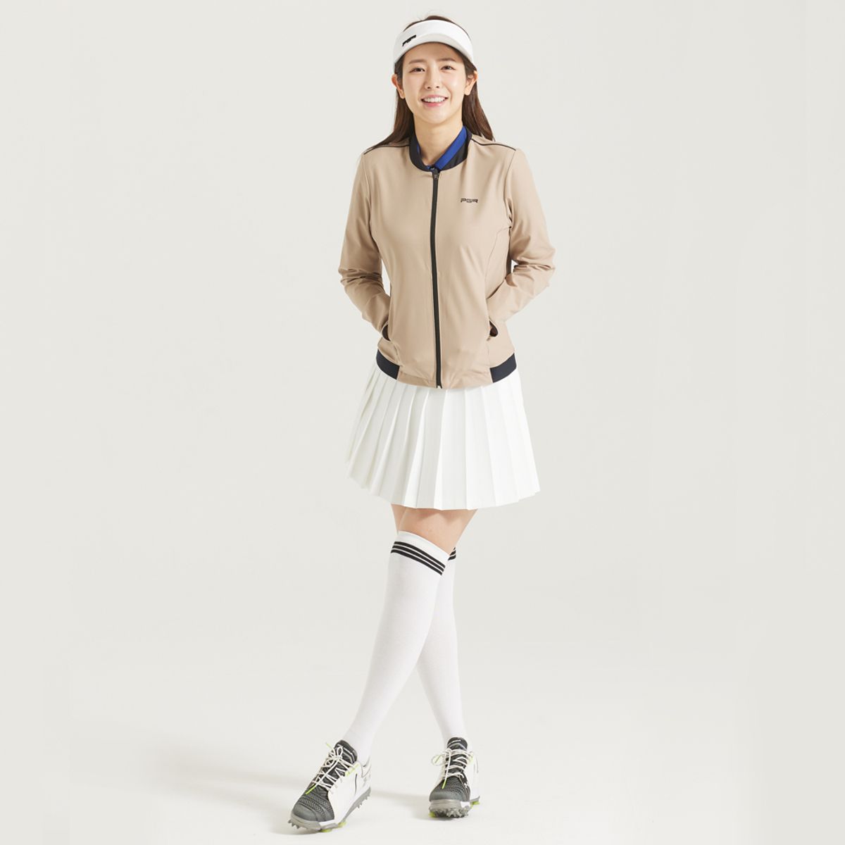 피지알(PGR) 집업 바람막이 자켓 베이지 GW-443