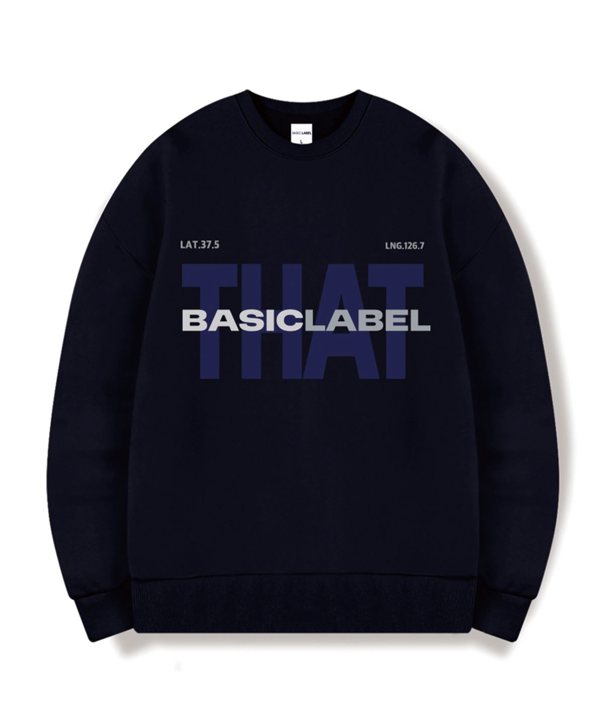 베이직라벨(BASIC LABEL) Type That Oversized Sweatshirt 5 Color [BLBM_1004]
