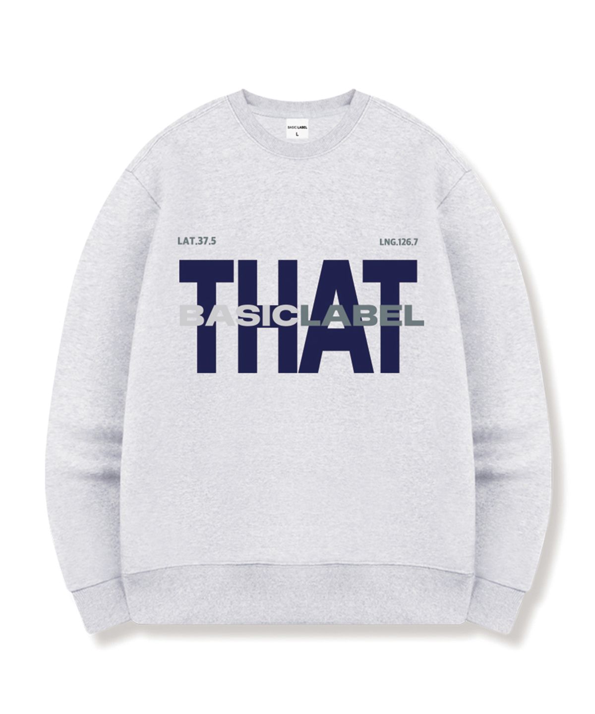베이직라벨(BASIC LABEL) Type That Oversized Sweatshirt 5 Color [BLBM_1004]