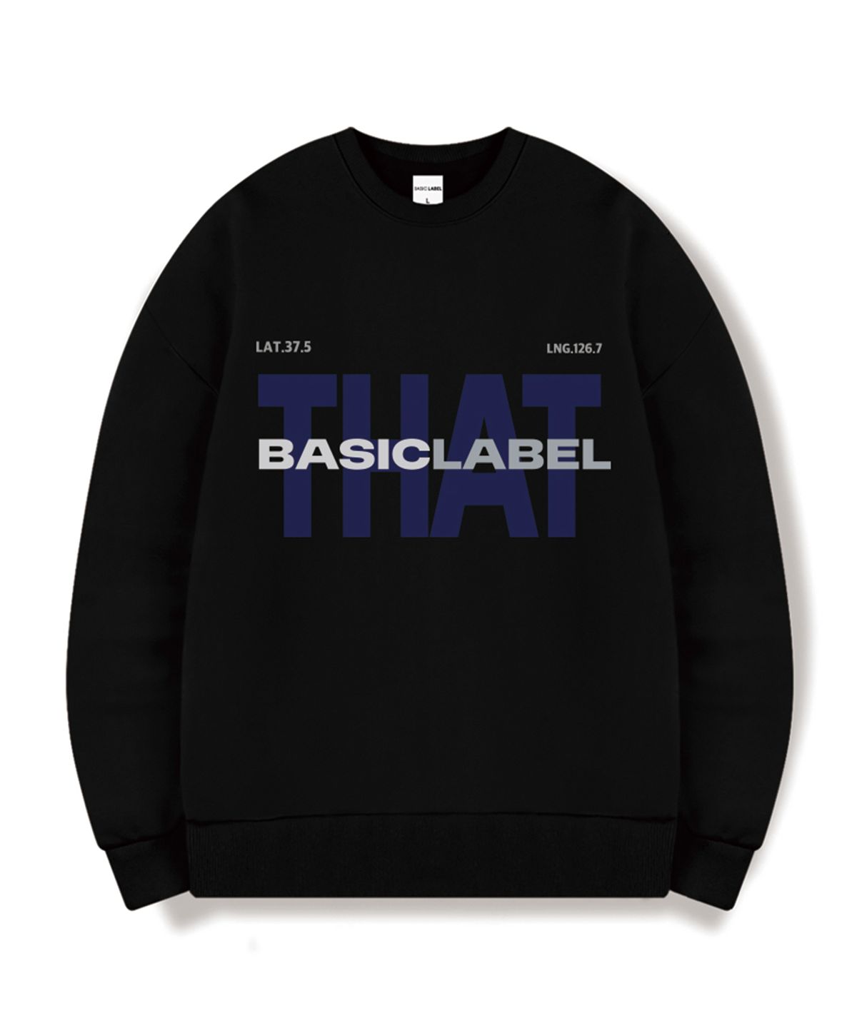베이직라벨(BASIC LABEL) Type That Oversized Sweatshirt 5 Color [BLBM_1004]