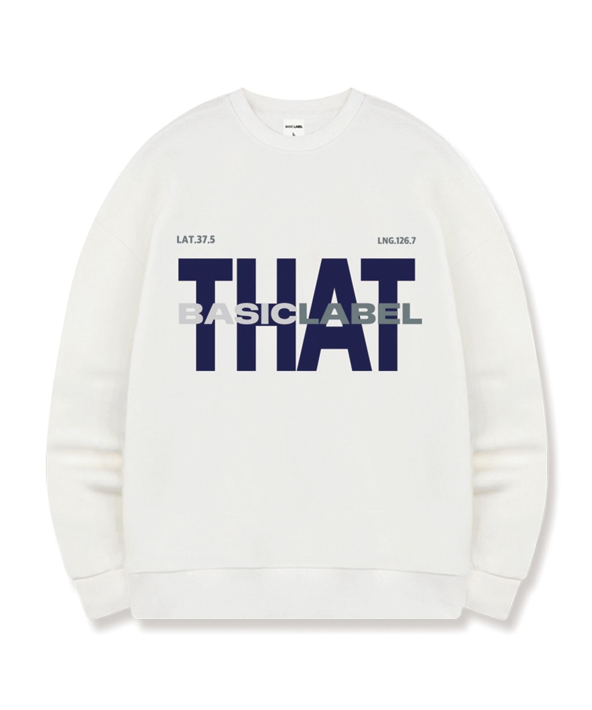 베이직라벨(BASIC LABEL) Type That Oversized Sweatshirt 5 Color [BLBM_1004]
