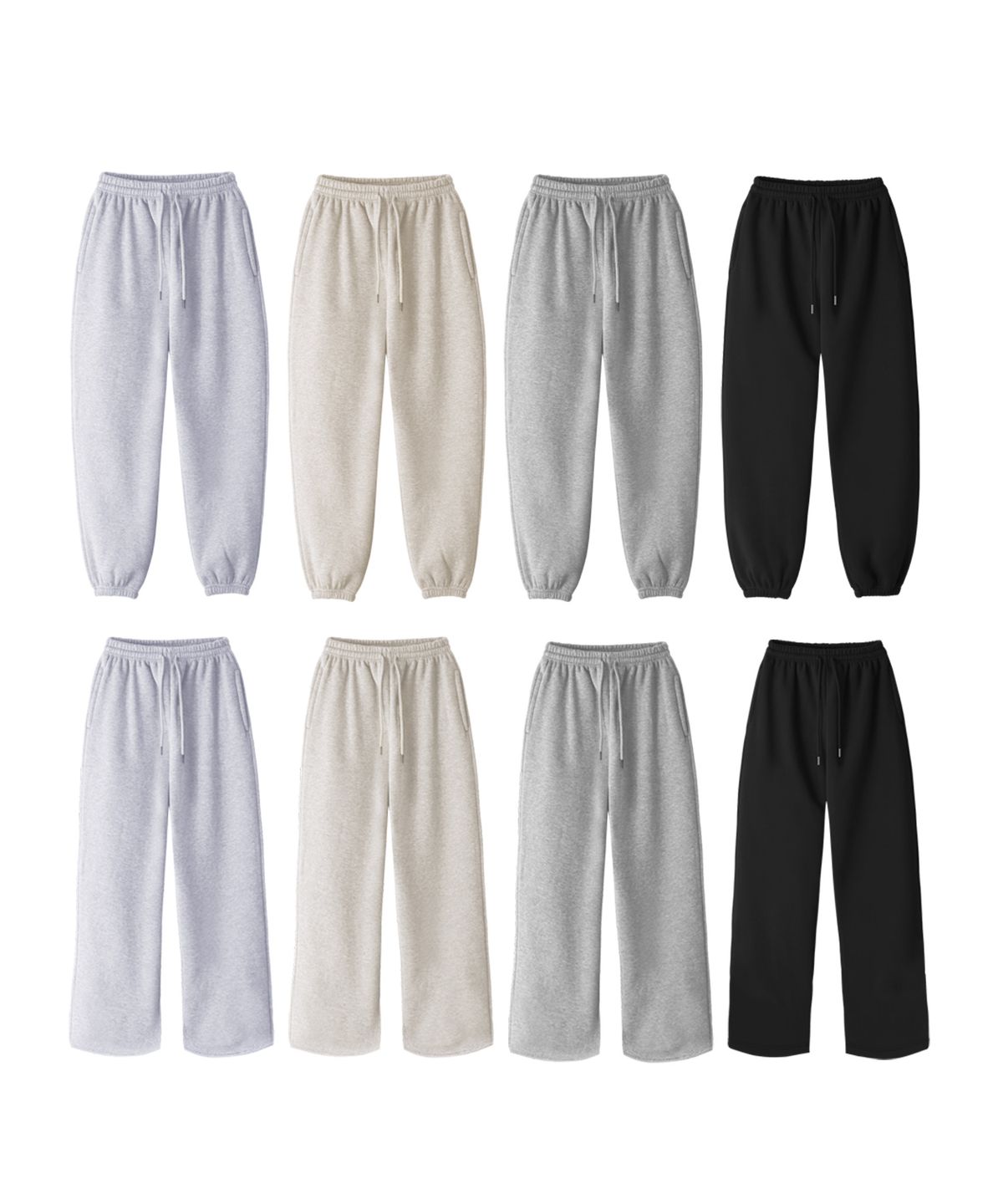 라이크더모스트(LIKE THE MOST) [2PACK] 헤비기모 일자팬츠 & 조거팬츠