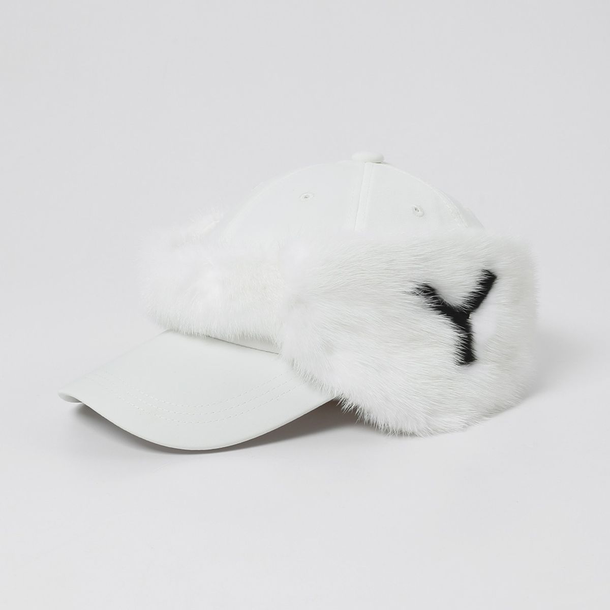 더 미스테리 골프(THE MYSTERY GOLF) 여성 리얼밍크 CAP 귀마개 MY-3FW-EM