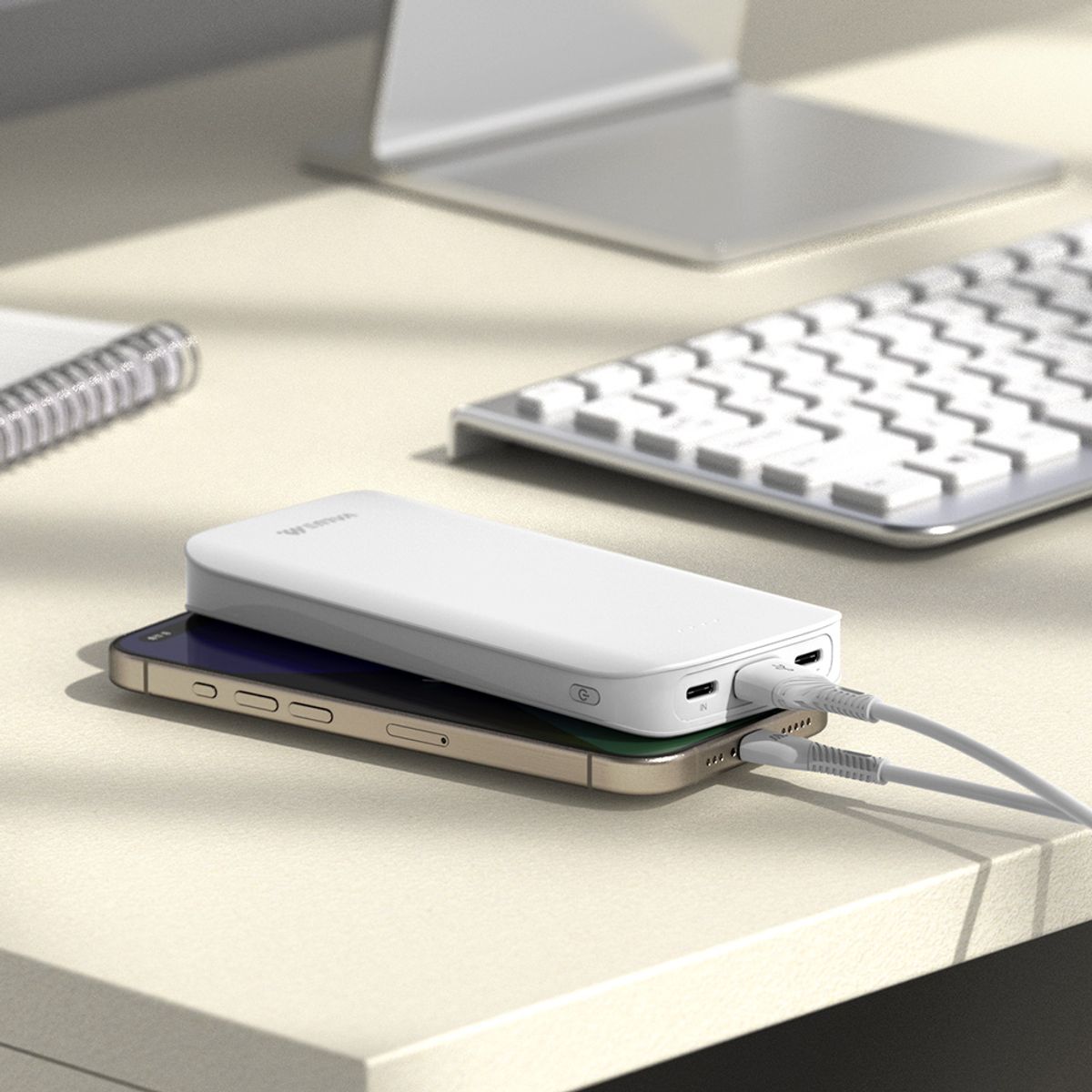 밸류엠(VALUEM) 라이트 핏 보조배터리 10000mAh +C타입 케이블