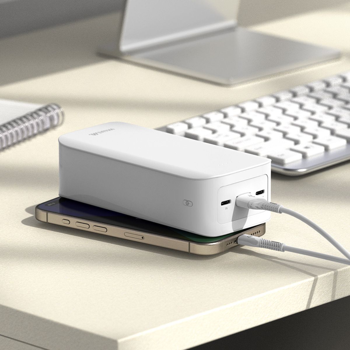 밸류엠(VALUEM) 라이트 핏 보조배터리 30000mAh +C타입 케이블