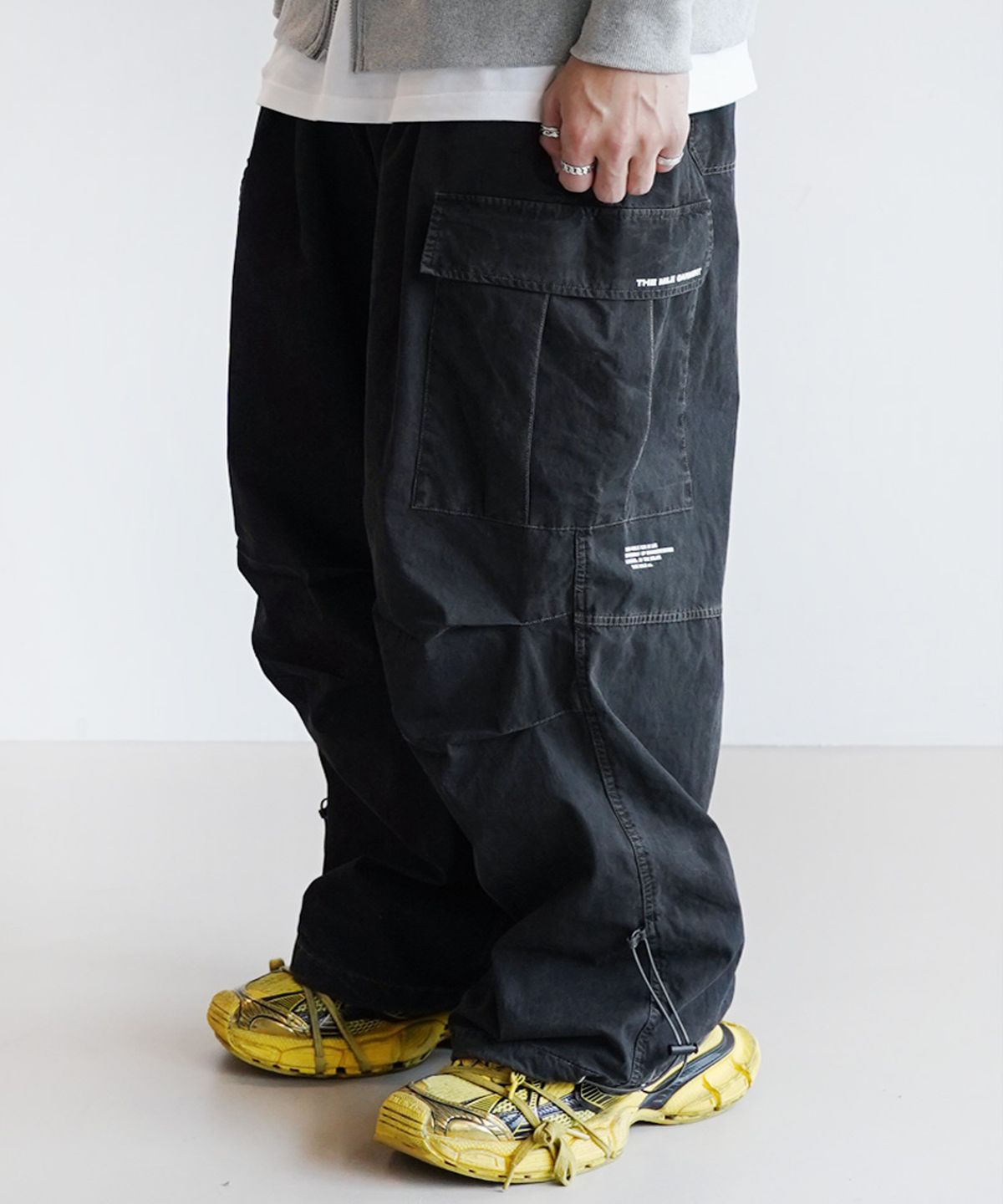더마일(THEMILE) CN PIECE DYDING BALLON PANTS [D.GREY]