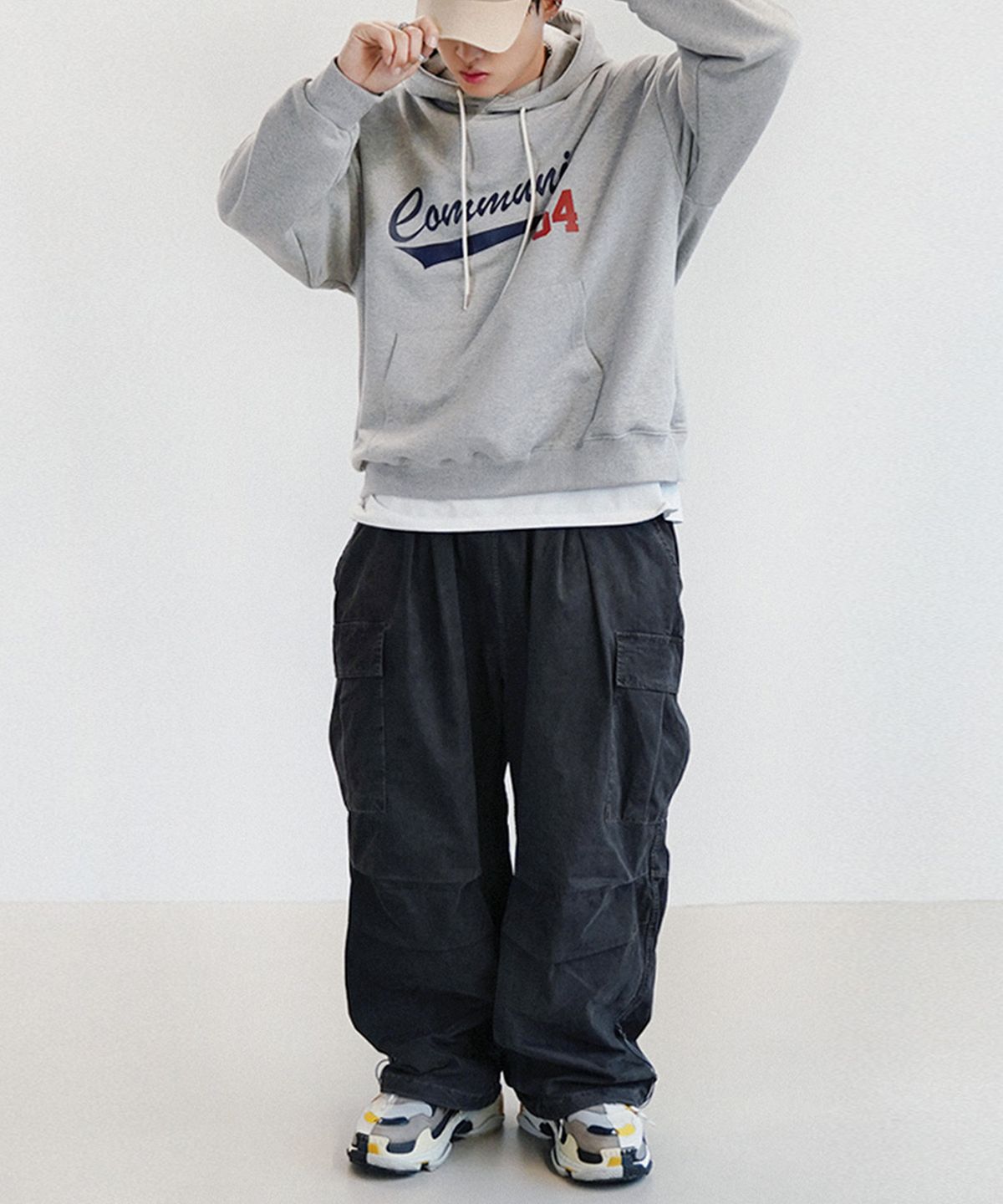 더마일(THEMILE) CN PIECE DYDING BALLON PANTS [D.GREY]