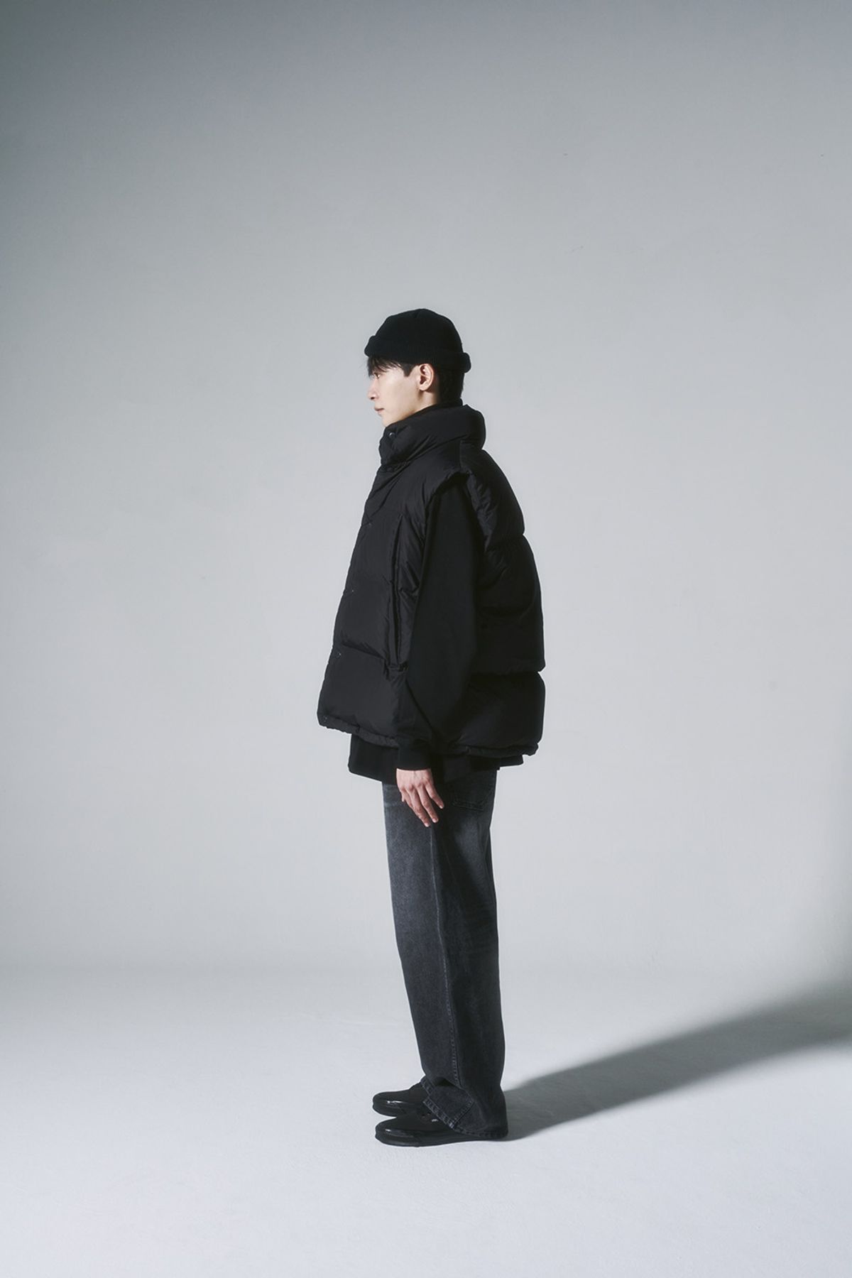 히즈핸더(HISHANDER) DUCK DOWN VEST [Black]