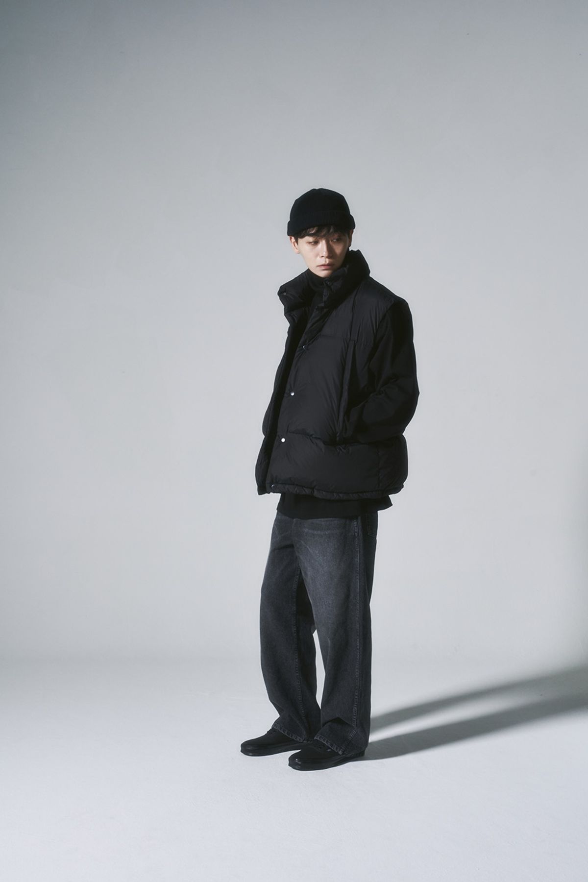 히즈핸더(HISHANDER) DUCK DOWN VEST [Black]