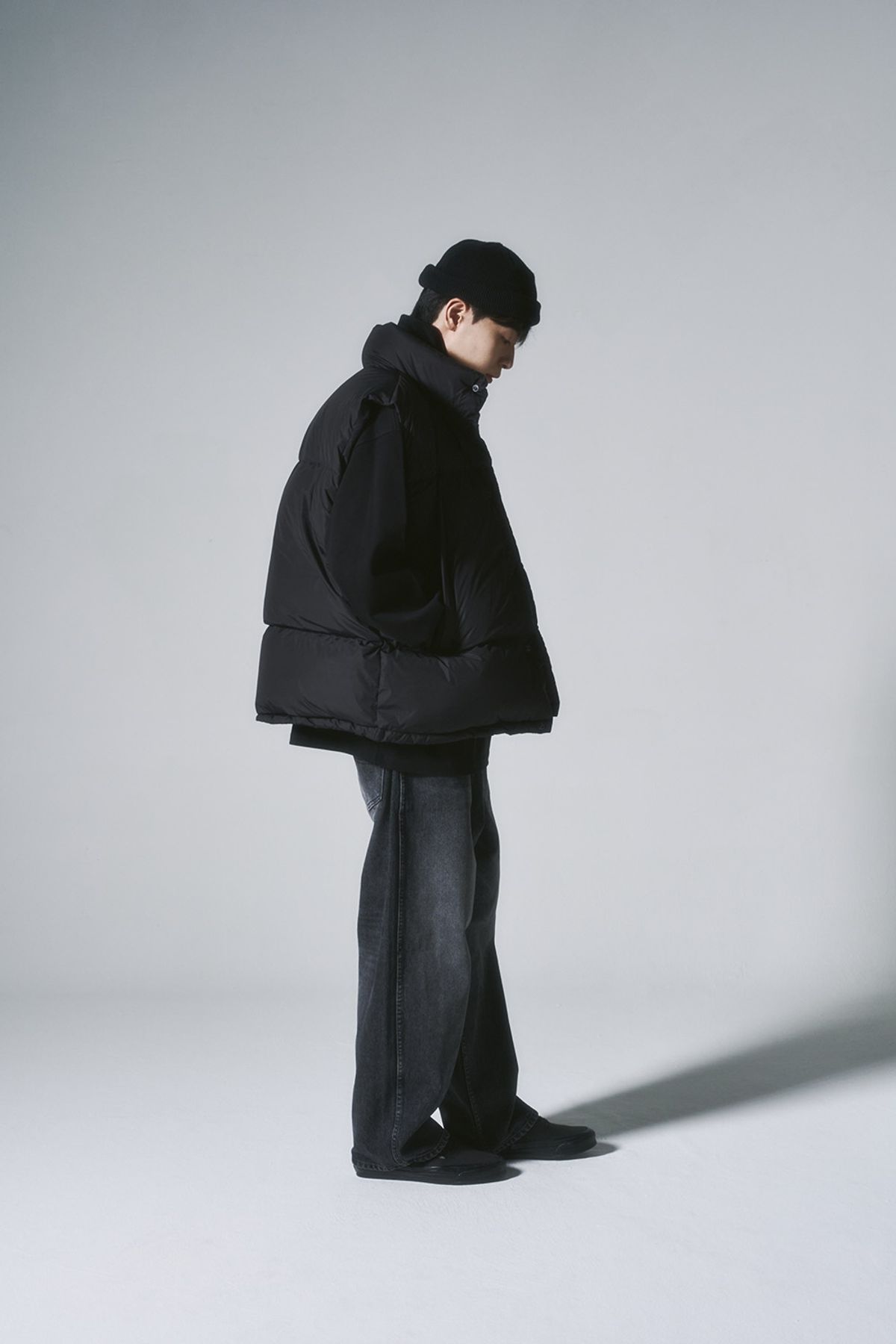 히즈핸더(HISHANDER) DUCK DOWN VEST [Black]