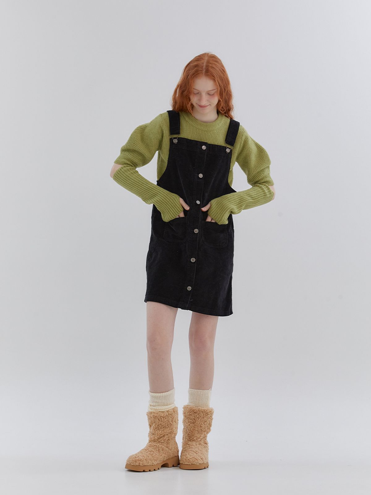 아노에틱(ANOETIC) WARMER KNIT SWEATER_GREEN
