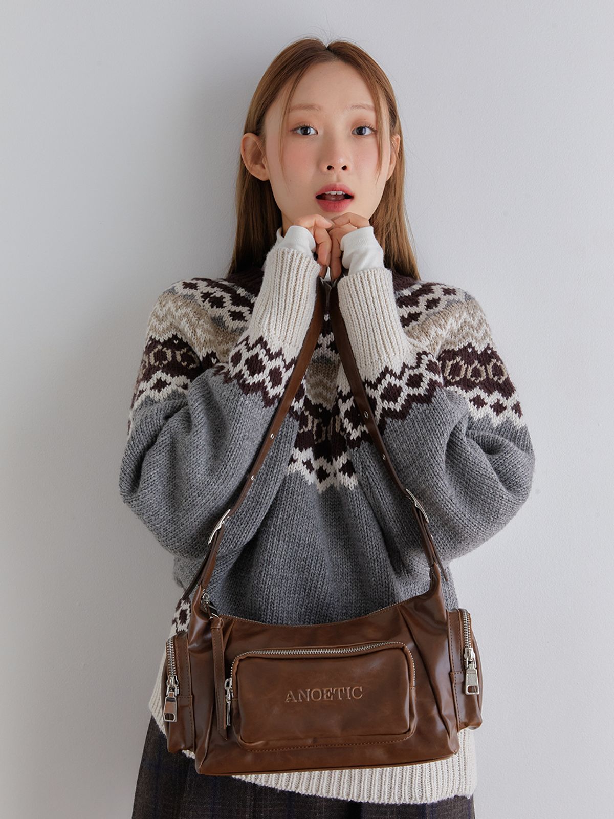 아노에틱(ANOETIC) ANC POCKET BAG_BROWN