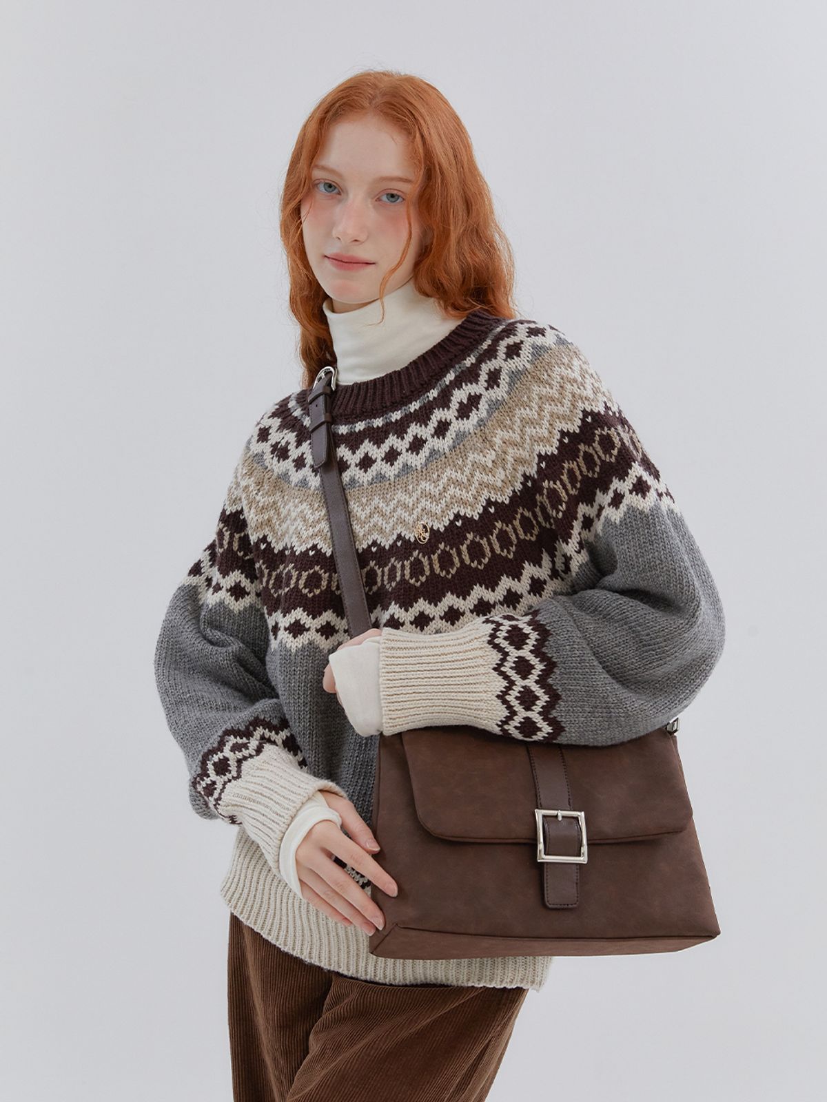 아노에틱(ANOETIC) ANC NORDIC PULLOVER KNIT_GREY