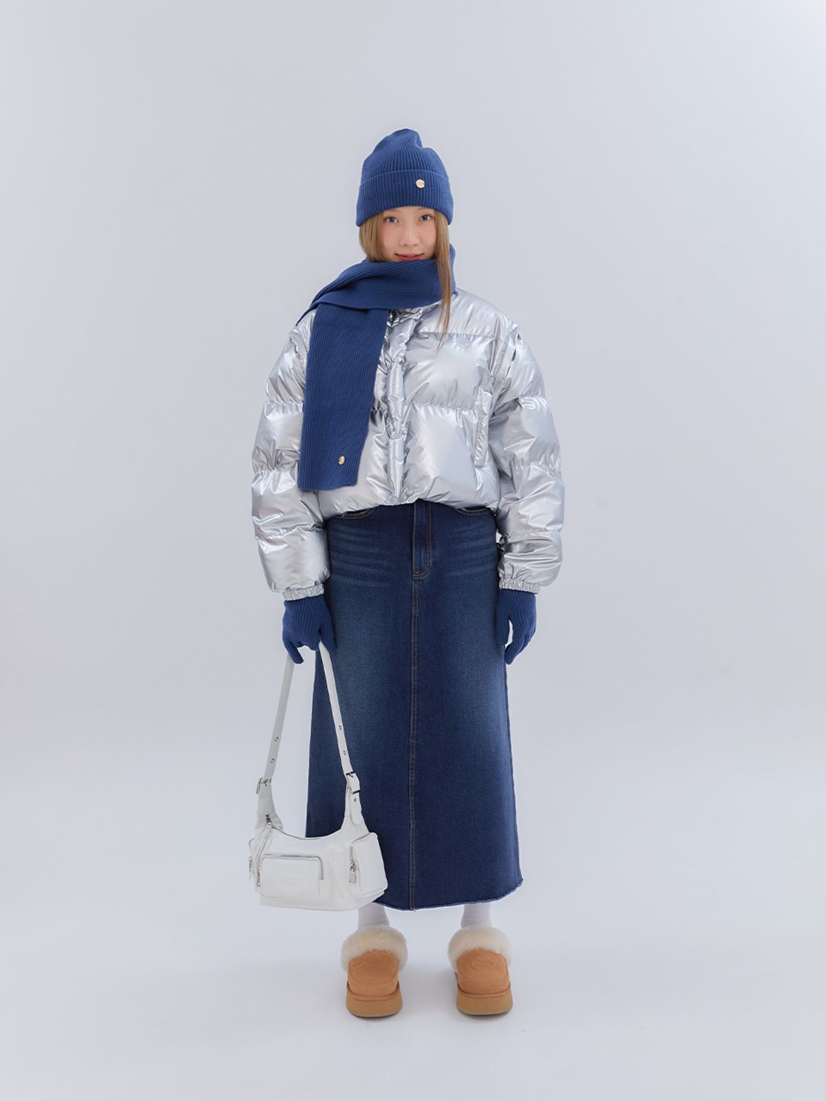 아노에틱(ANOETIC) CLASSIC DENIM MAXI LONG SKIRT_BLUE