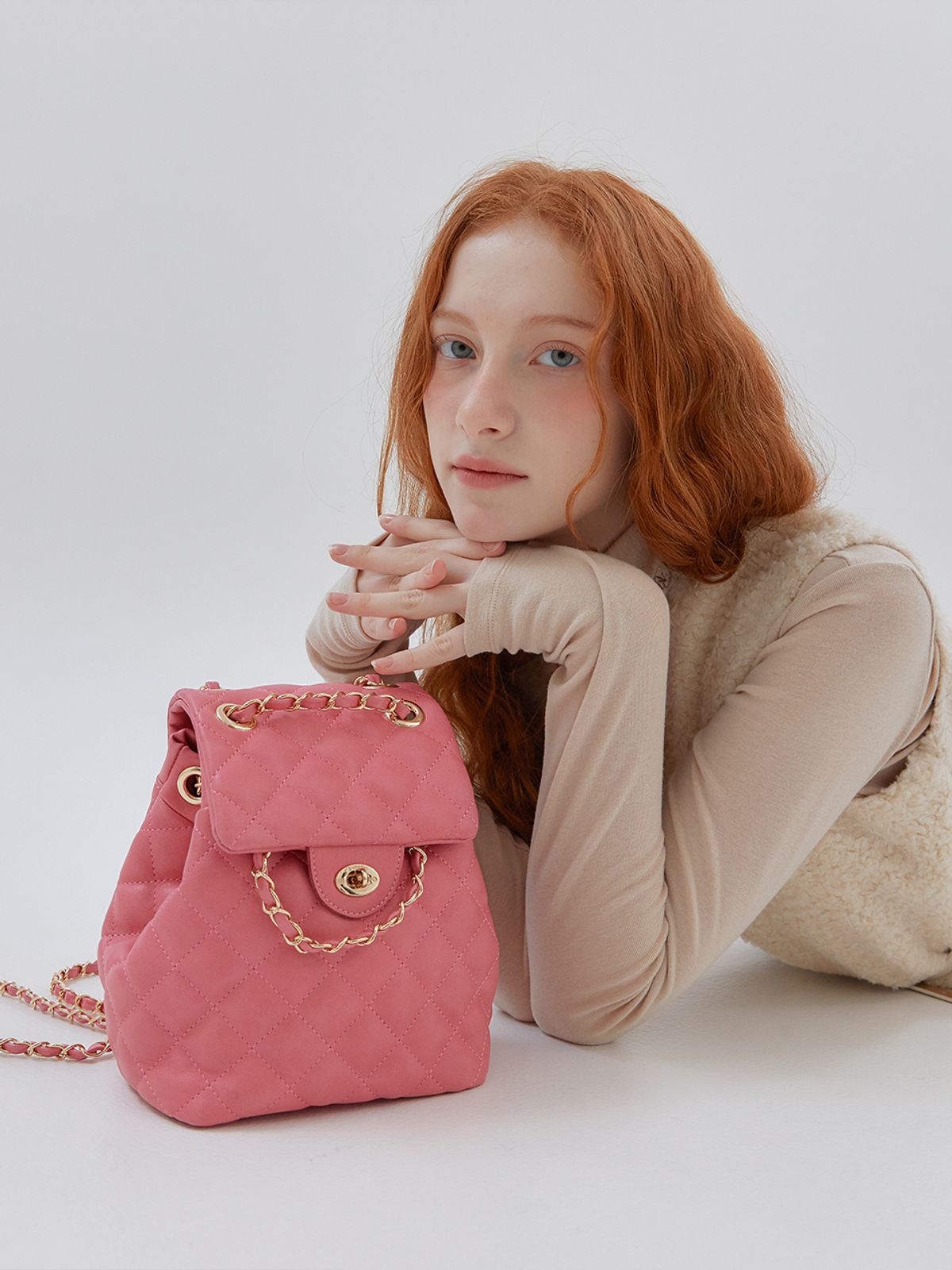 아노에틱(ANOETIC) ANC CLASSIC BACKPACK_QUILTING PINK