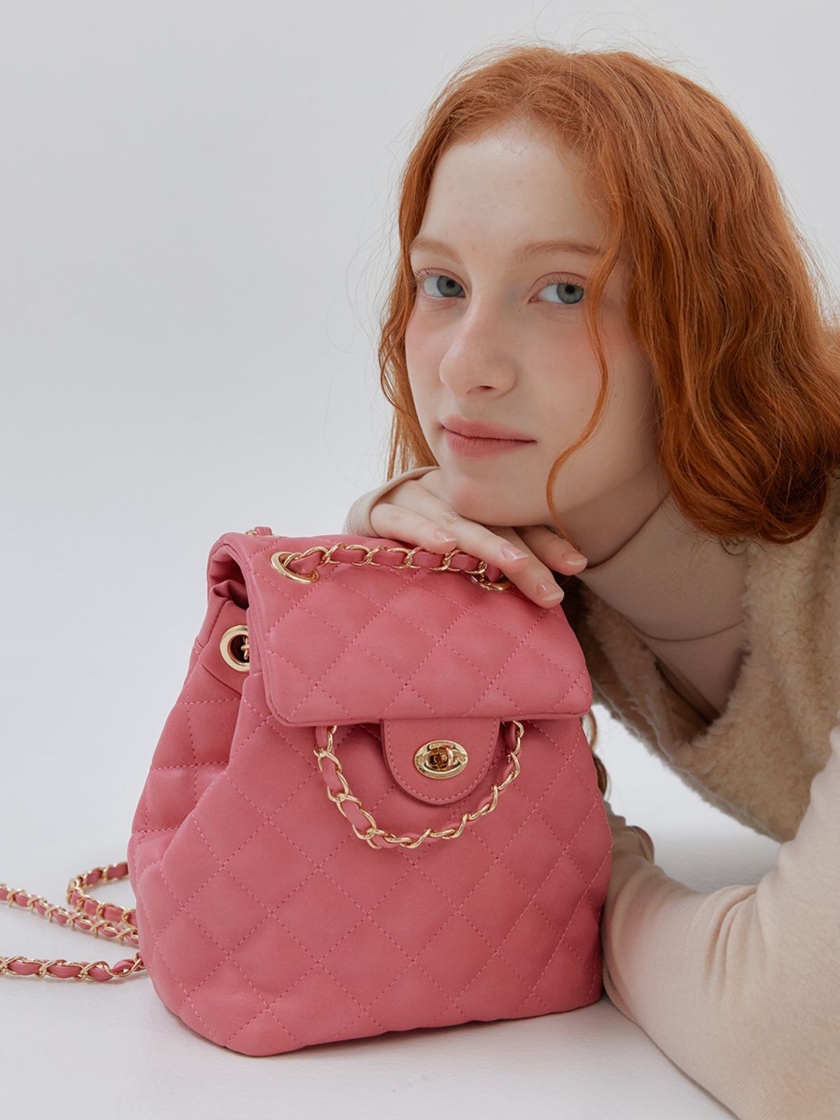 아노에틱(ANOETIC) ANC CLASSIC BACKPACK_QUILTING PINK