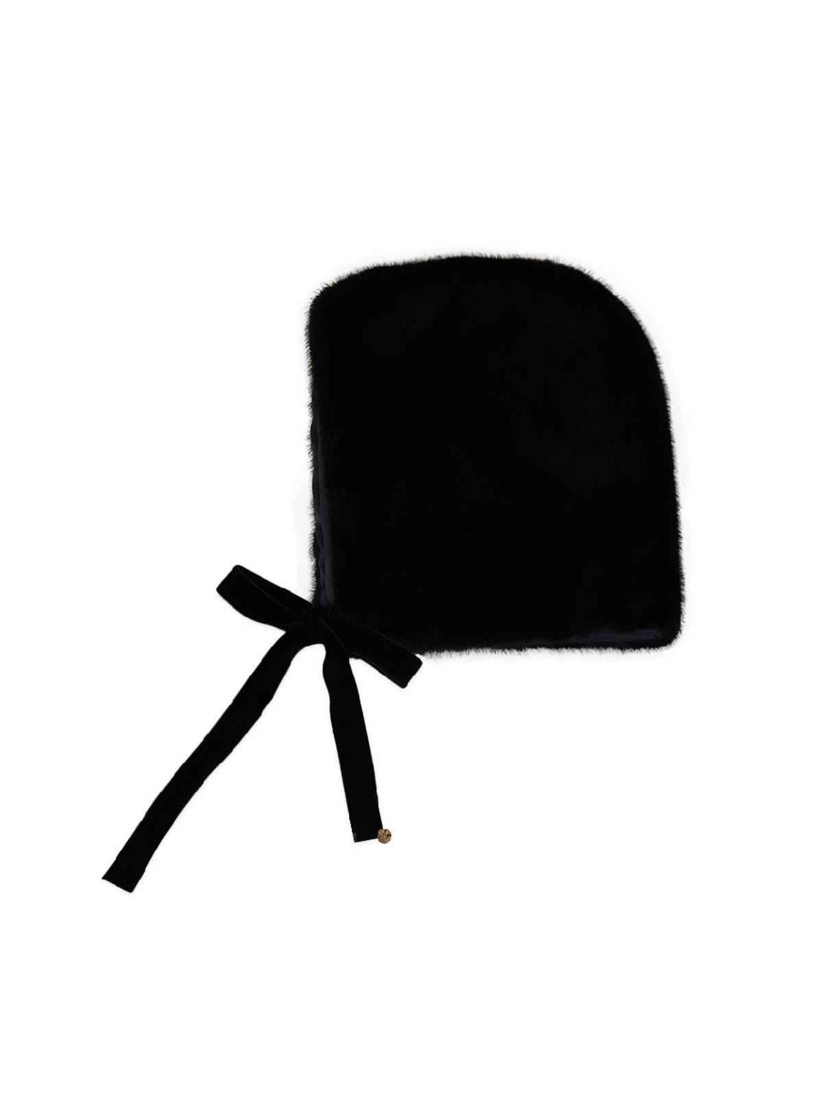 콜로신스(COLOCYNTH) Poiu Ribbon Hood Hat Black