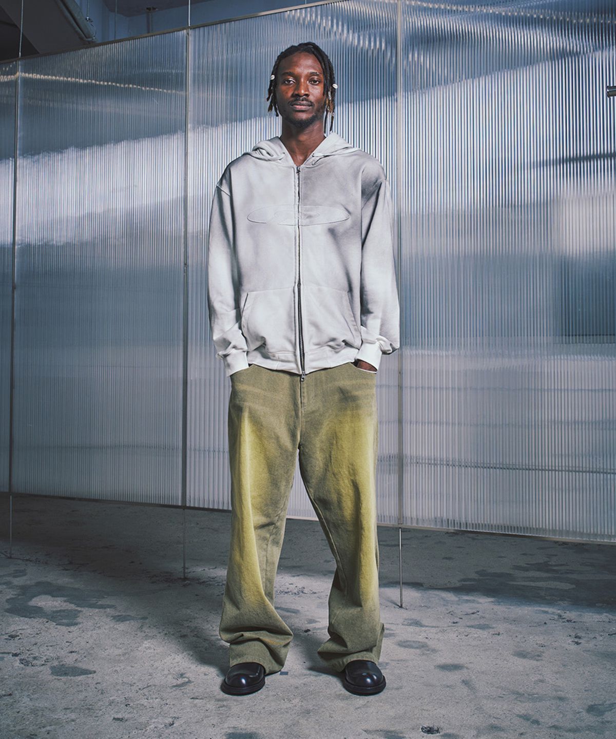 에프디알(FDR) Washed 3XL Hype Jean_Khaki